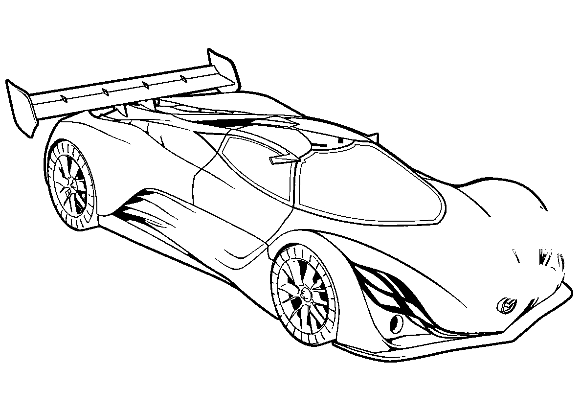 Mazda Furai Concept №648. Раскраски для мальчиков по категориям. Машины.