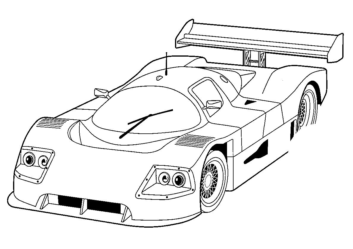 Мерседес Саубер №611. Раскраски для мальчиков по категориям. Машины.