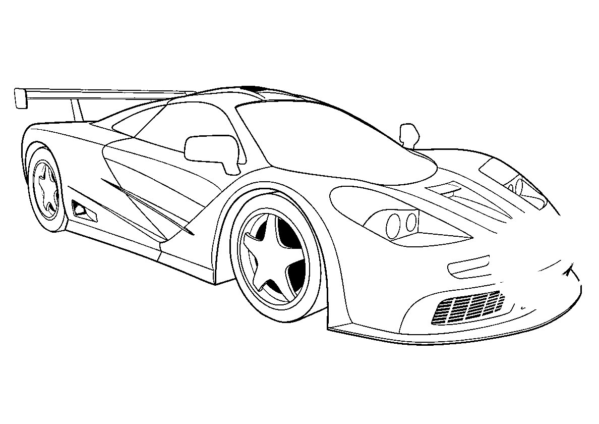 Спортивный автомобиль Bugatti №626. Раскраски для мальчиков по категориям. Машины.