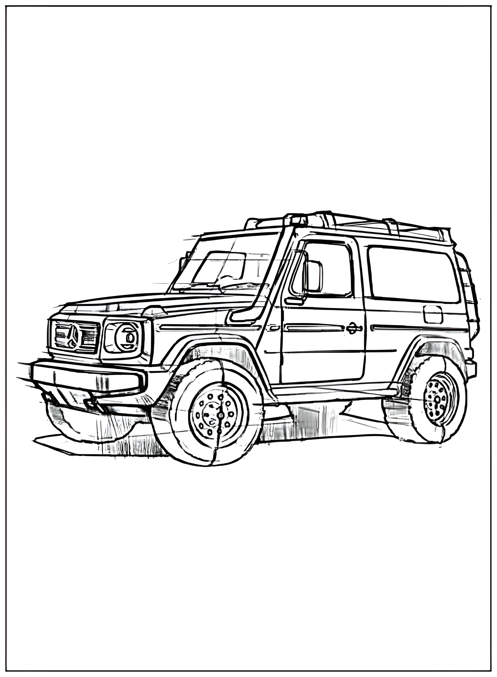 Offroad гелик №2654. Раскраски по возрастам и полу. Раскраски для мальчиков.