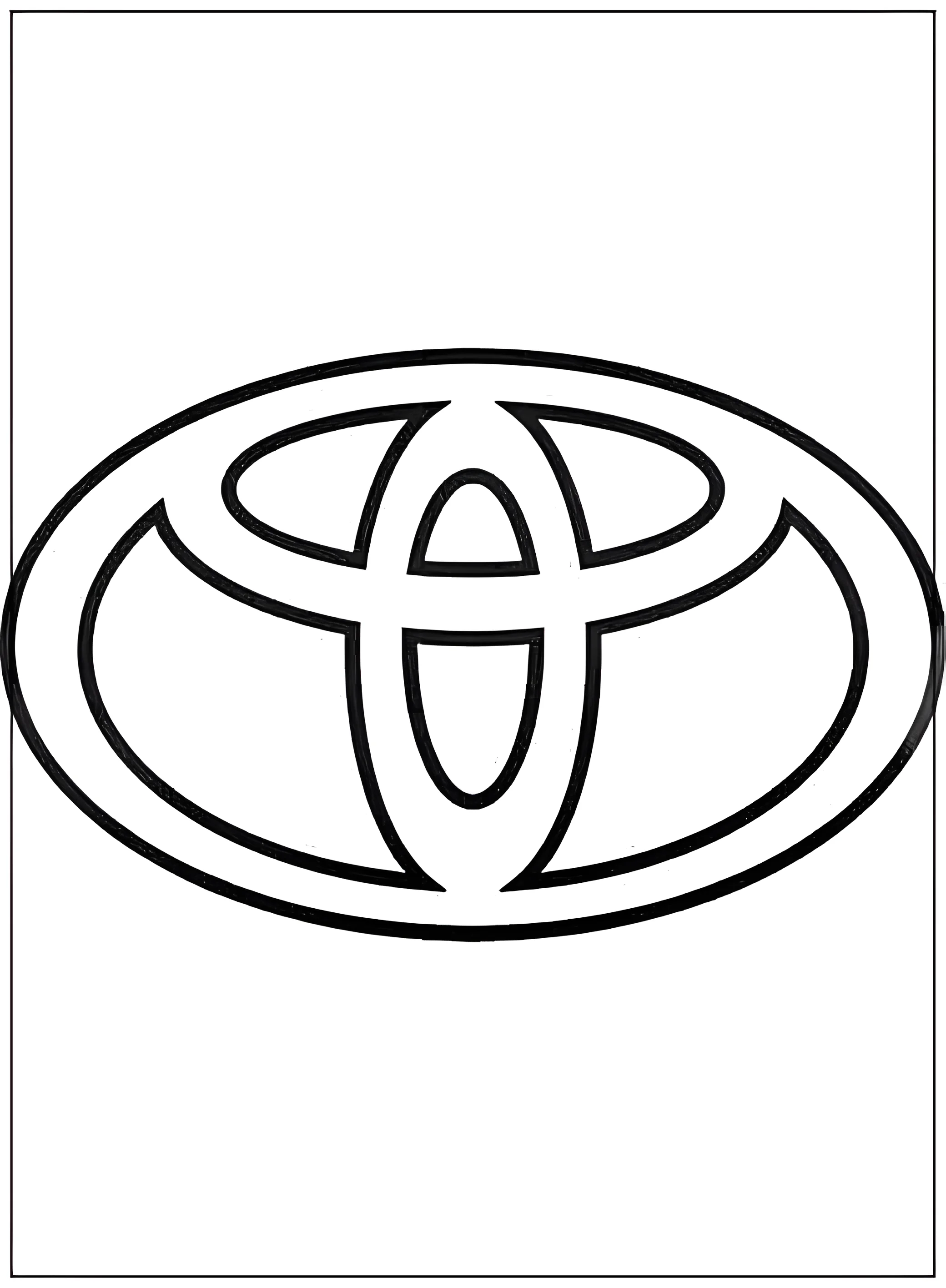 Машина Toyota (Тойота №2689. Раскраски по возрастам и полу. Раскраски для мальчиков.