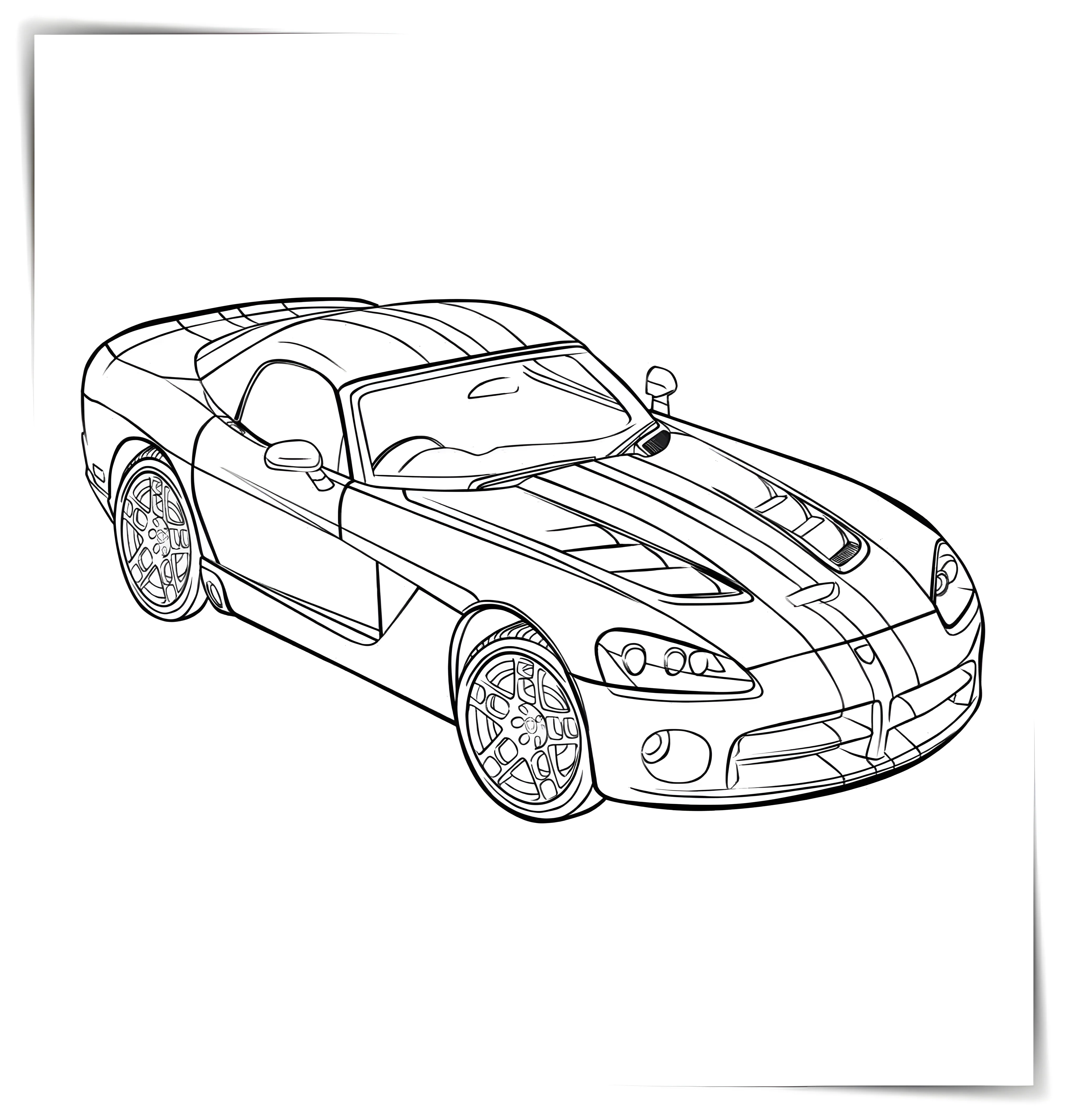 Dodge №967. Раскраски по возрастам и полу. Раскраски для мальчиков.