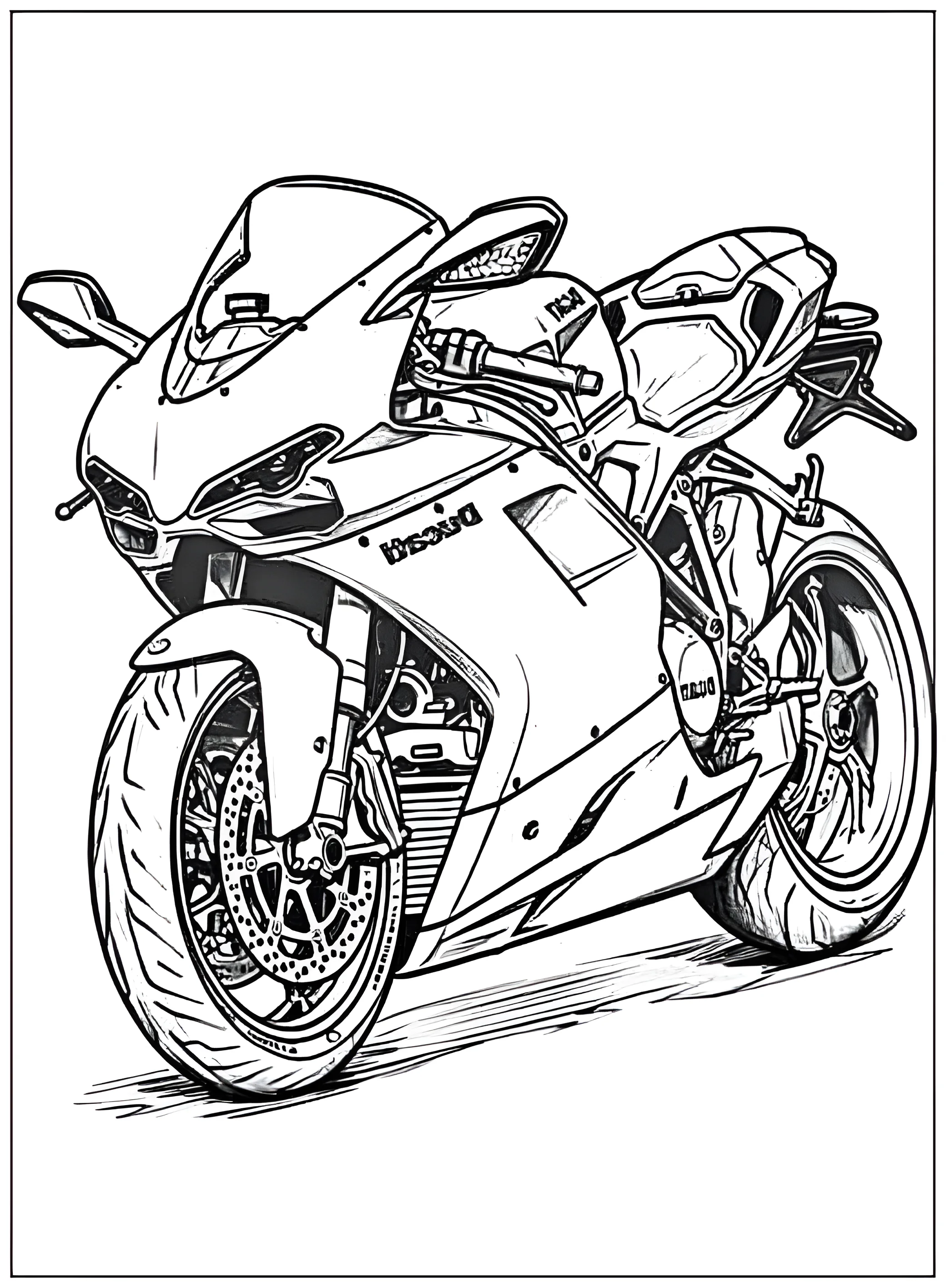 Yamaha R1 №2769. Раскраски по возрастам и полу. Раскраски для мальчиков.