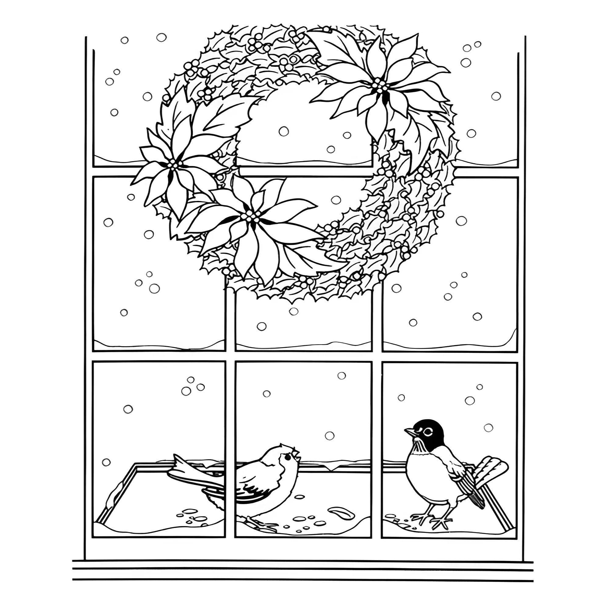 Раскраска Праздник Новый год №13752. Праздничные и сезонные раскраски. Новогодние раскраски.