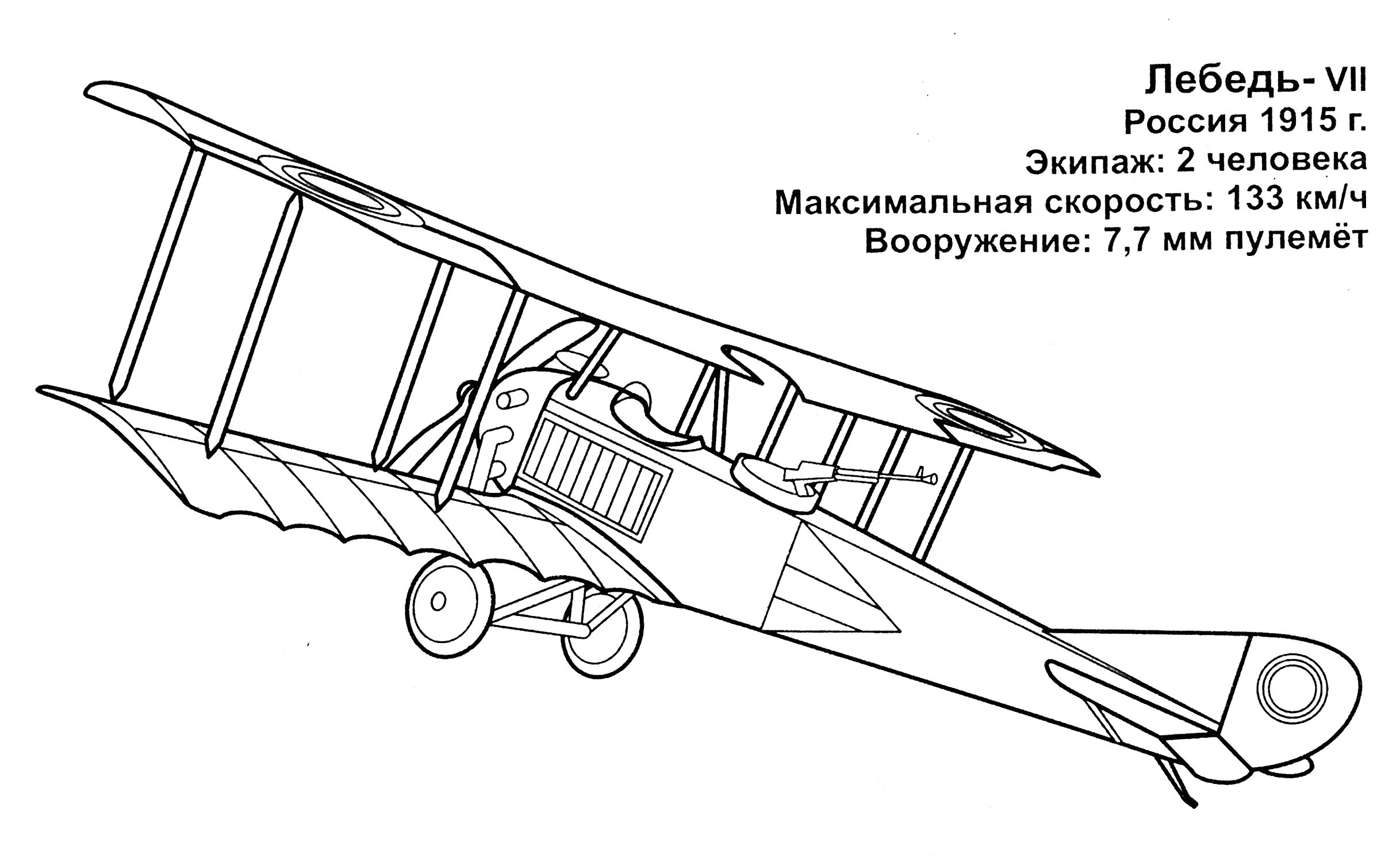 Лебедь - VII Раскраски техника для мальчиков №11900. Раскраски по возрастам и полу. Раскраски для мальчиков (техника).