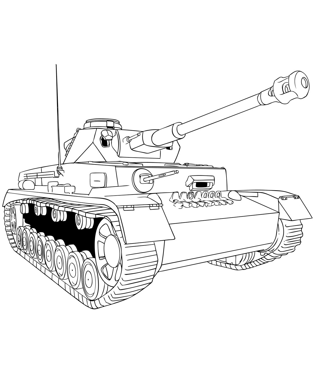 Немецкий танк Раскраски военная техника для мальчиков №11869. Раскраски по возрастам и полу. Раскраски для мальчиков (техника).