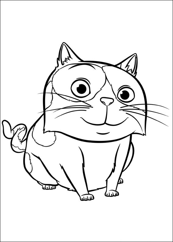 Котик Хрюня №4919. Популярные раскраски. Раскраски из мультиков.
