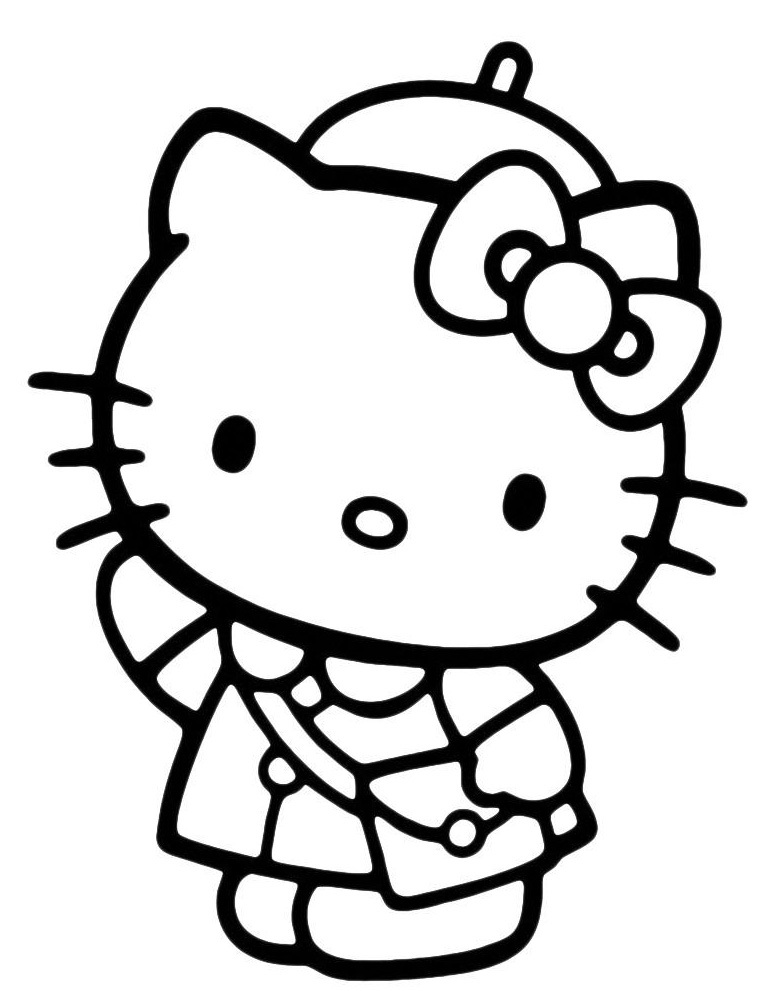 Hello Kitty №7569. Популярные раскраски. Ассорти раскрасок с персонажами, героями, принцессами.