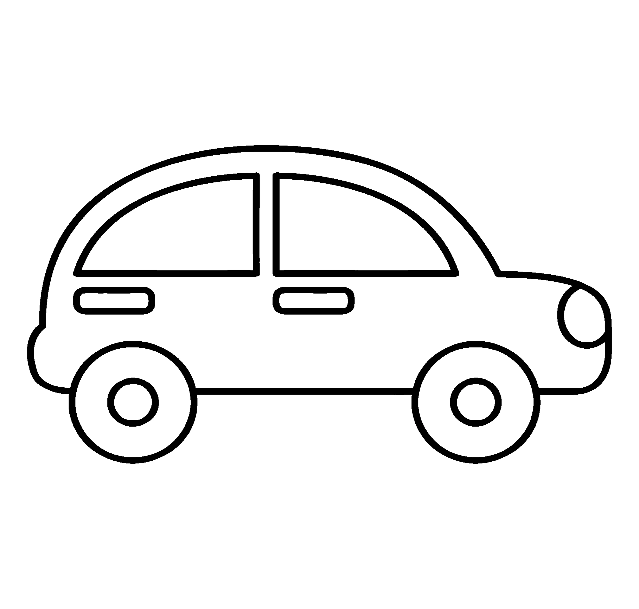 Автомобильчик для малышей №14235. Раскраски по возрастам и полу. Раскраски для мальчиков.