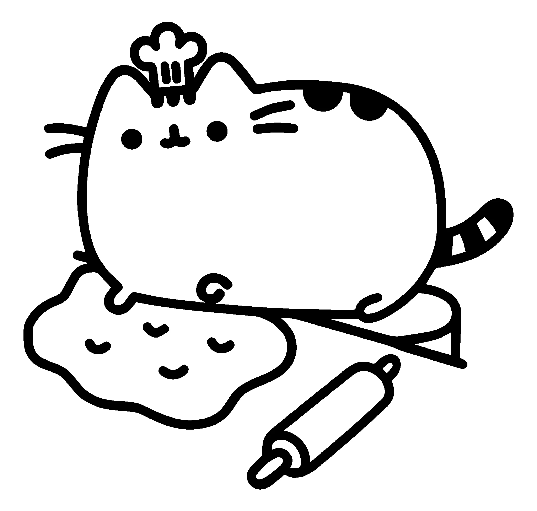 Пушин повар №8293. Популярные раскраски. Коты, кошки, котята.