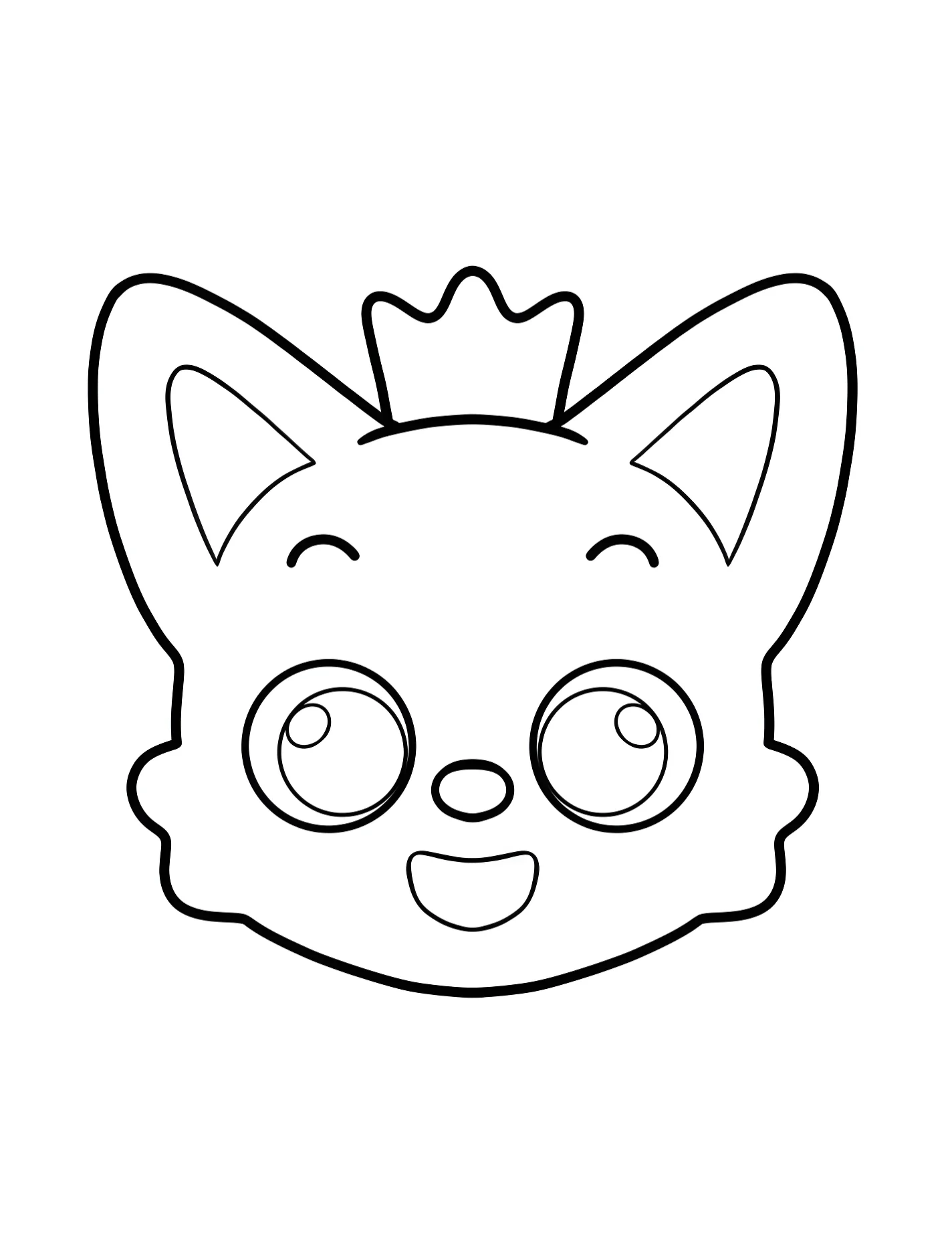 Веселый Pinkfong для малышей №9459. Раскраски из мультиков. Пинкфонг (Pinkfong).