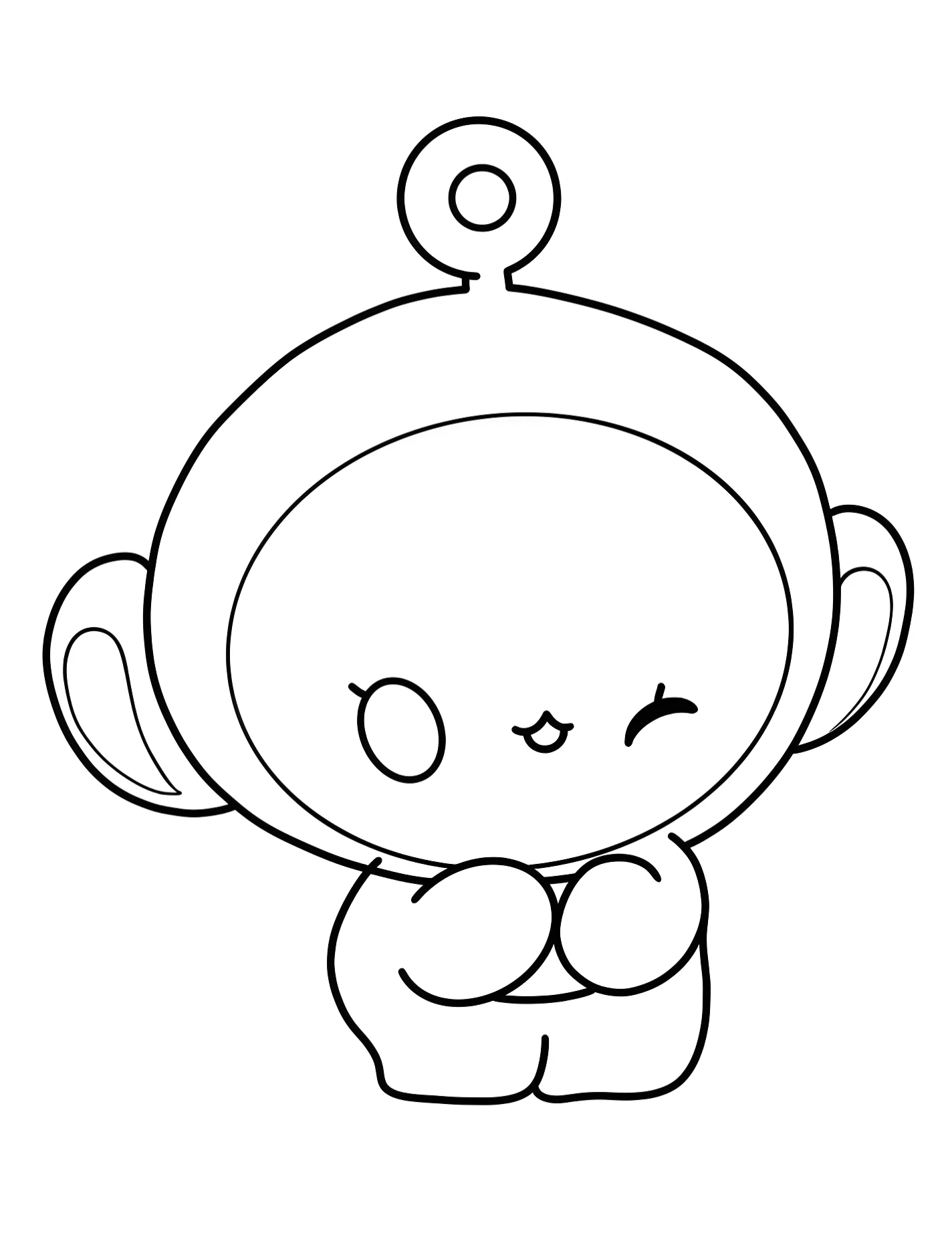 Милый По для детей №10092. Раскраски из мультиков. Телепузики (Teletubbies).