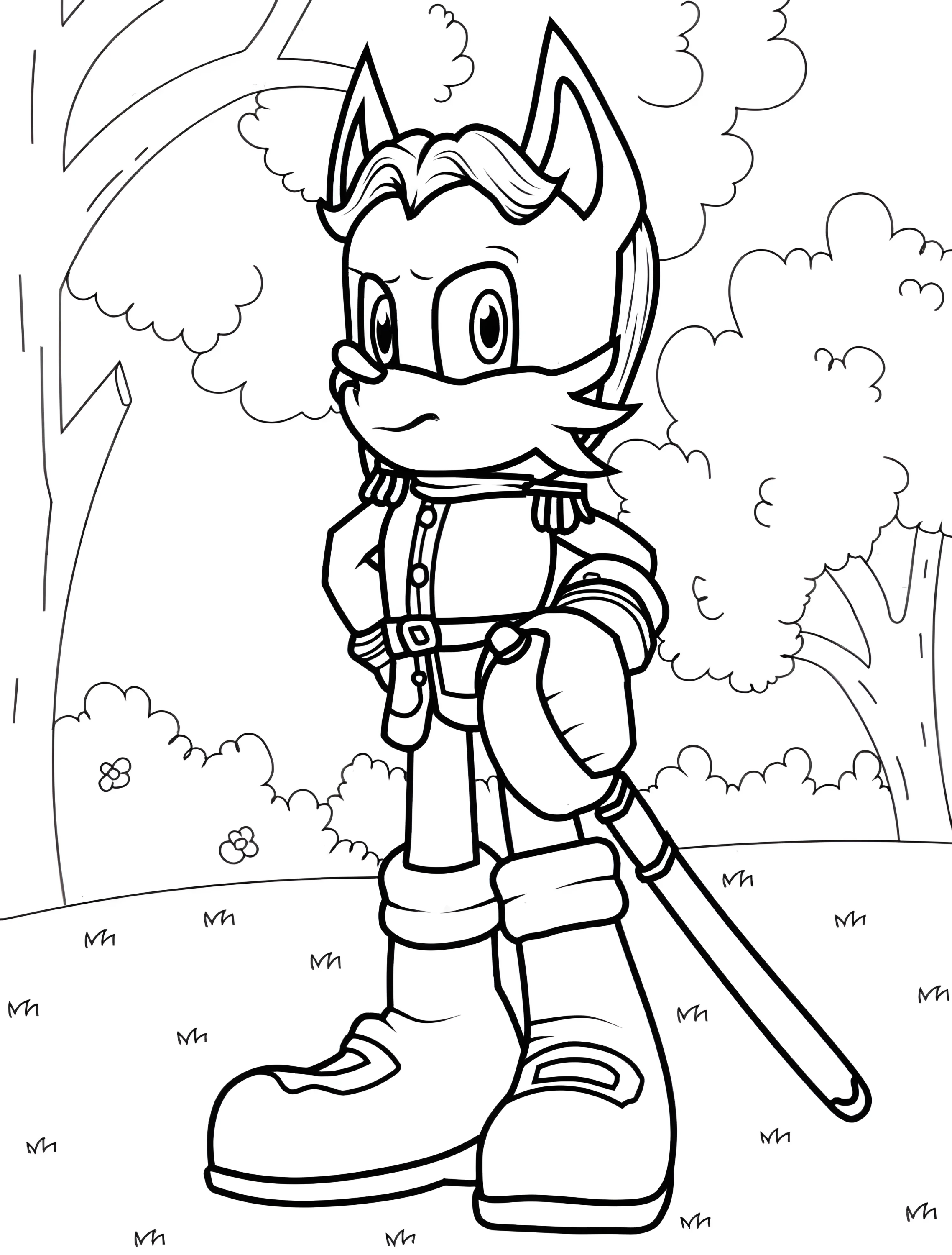 Антуан Дупюи для детей №7734. Раскраски из игр. Соник (Sonic).