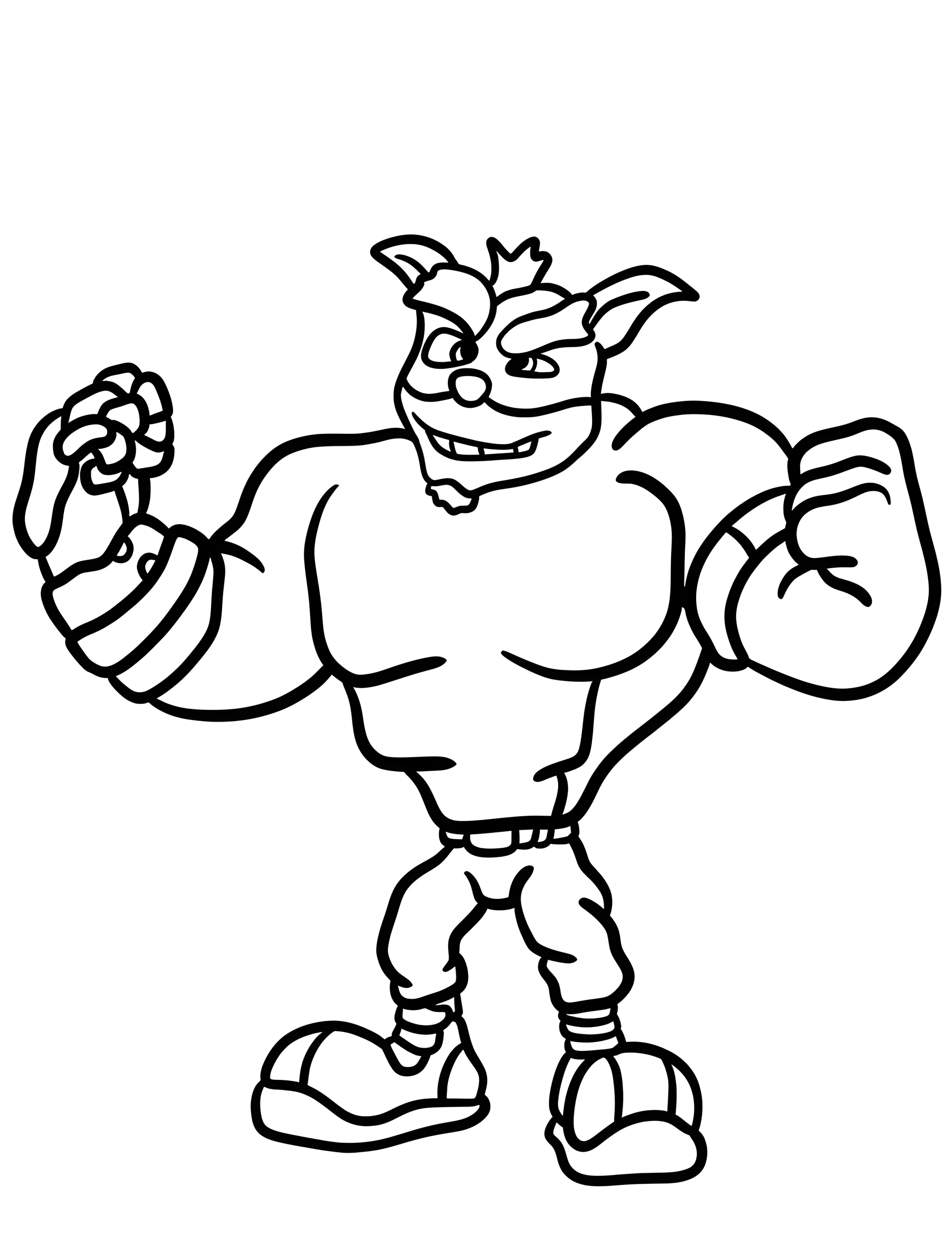 Кранч Бандикут для детей №6271. Раскраски из игр. Крэш Бандикут (Crash Bandicoot).