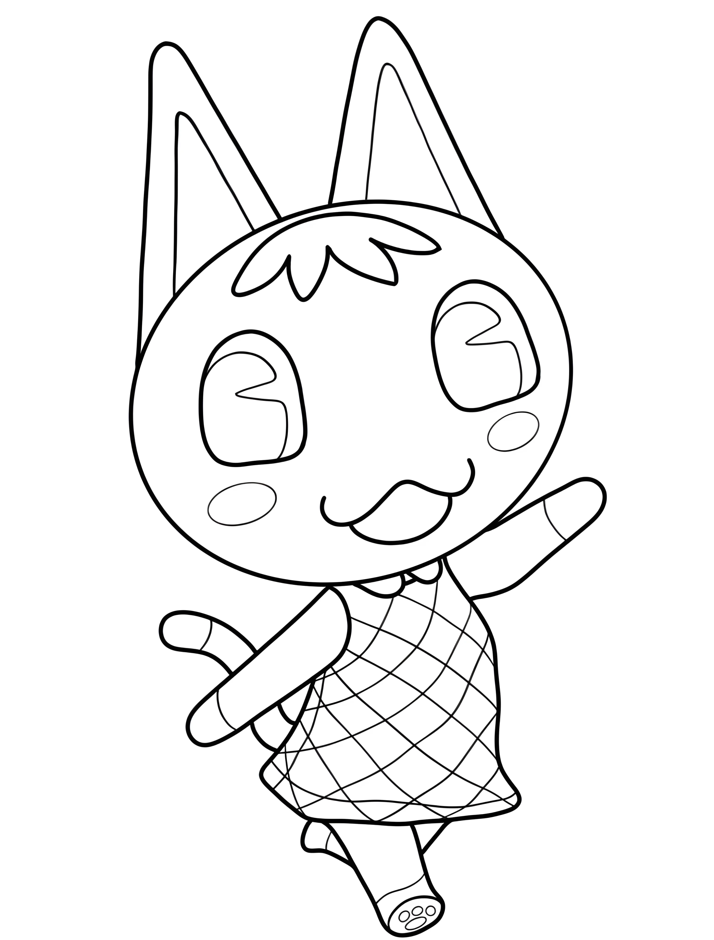 Милая Пеппи для детей №6036. Раскраски из игр. Энимал Кроссинг (Animal Crossing).