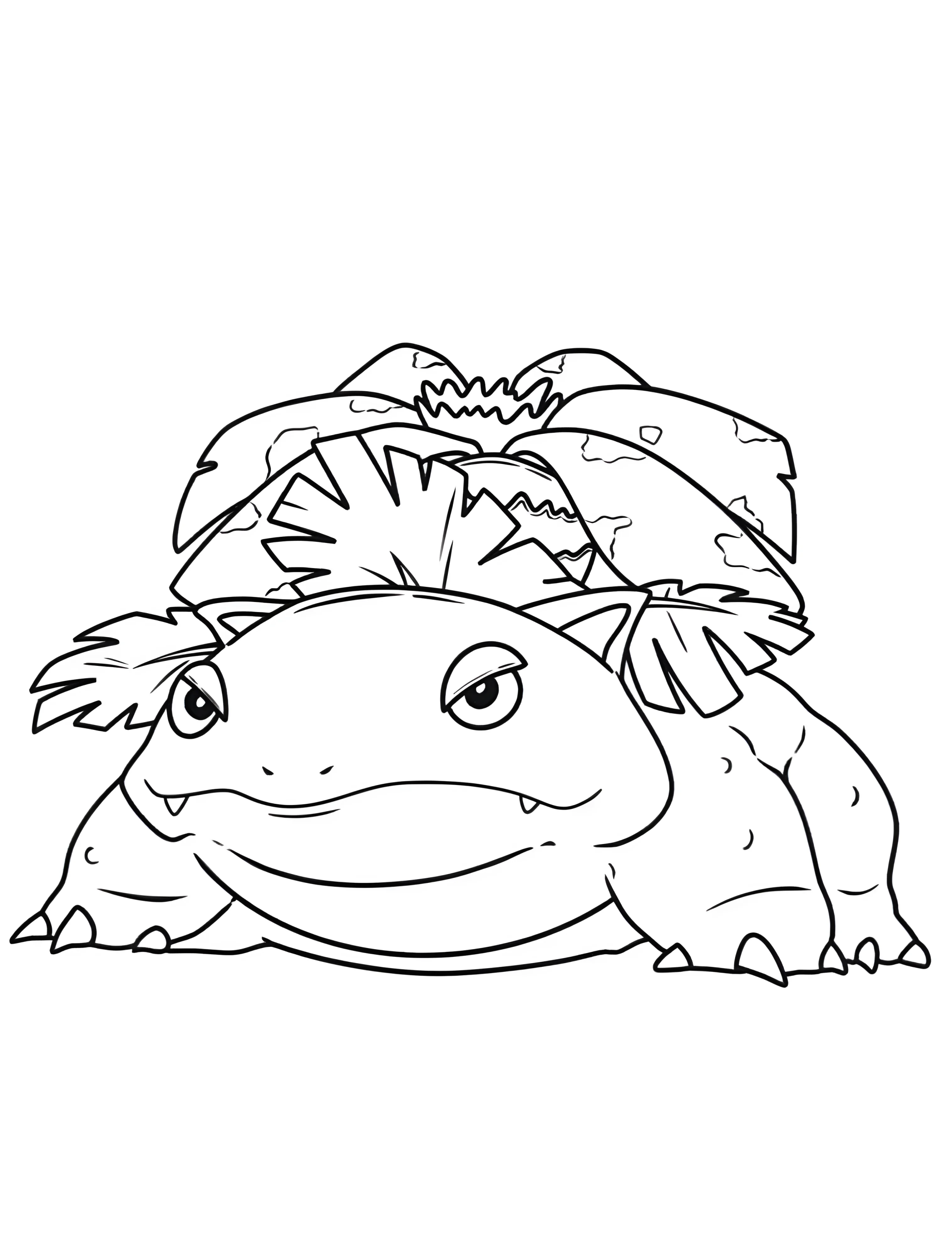 Веселый Винаура для детей №7364. Раскраски из игр. Покемон (Pokemon).