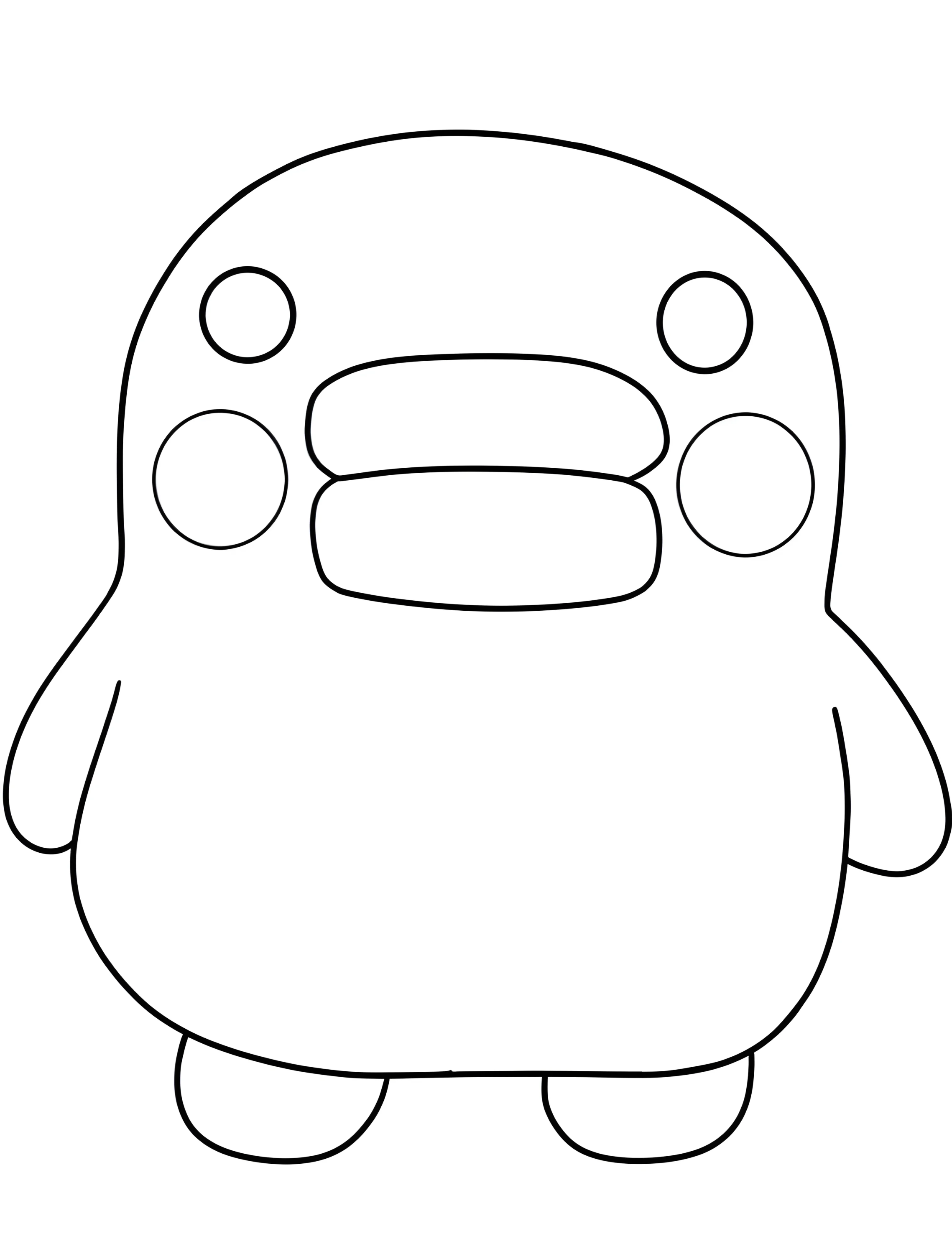 Милый кучипачи для детей №8048. Раскраски из игр. Тамагочи (Tamagotchi).