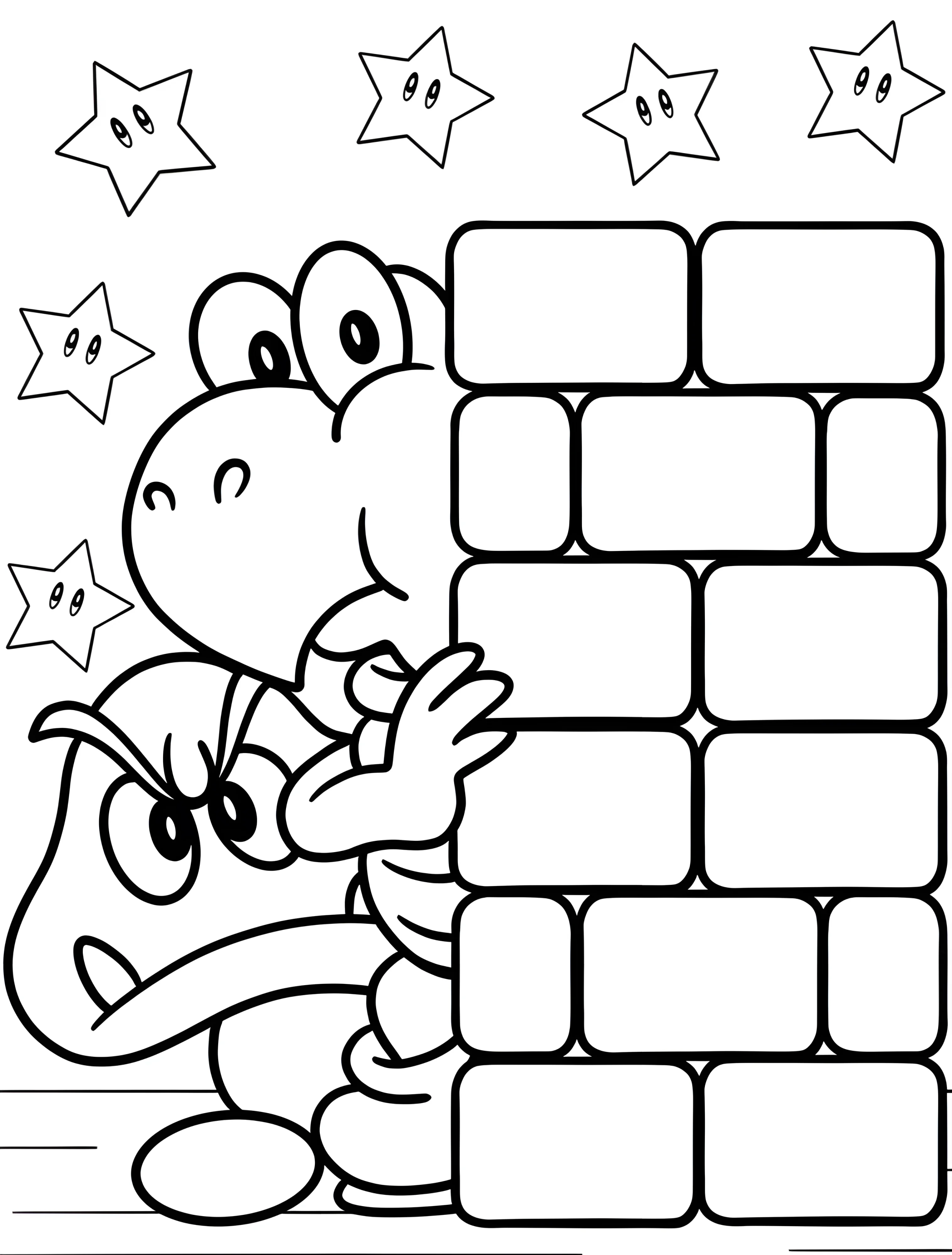 Забавные Гумба и Купа Трауп за стеной №6778. Раскраски из игр. Купа Трупа (Koopa Troopa).