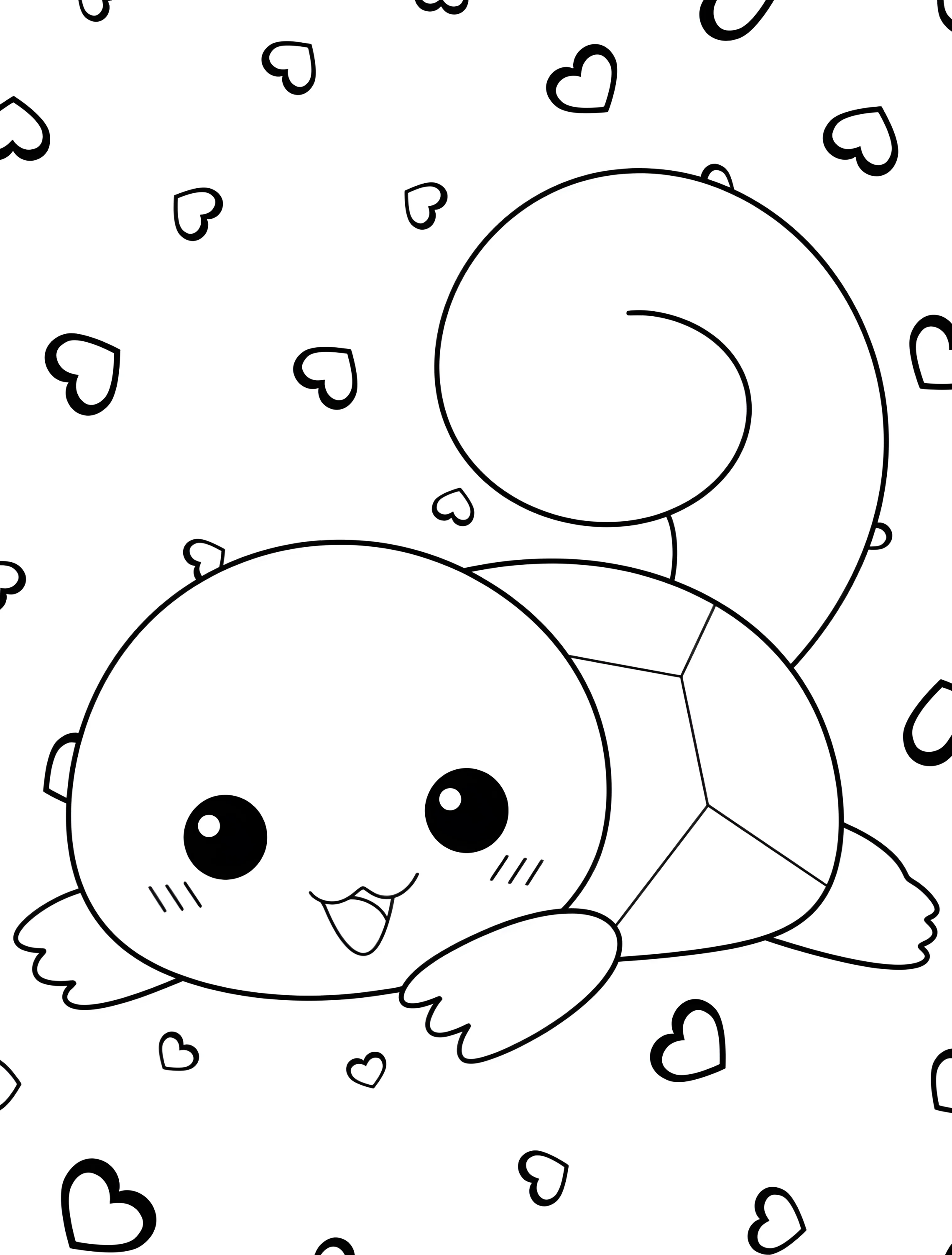 Милый Сквиртл для детей №7866. Раскраски из игр. Сквиртл (Squirtle).