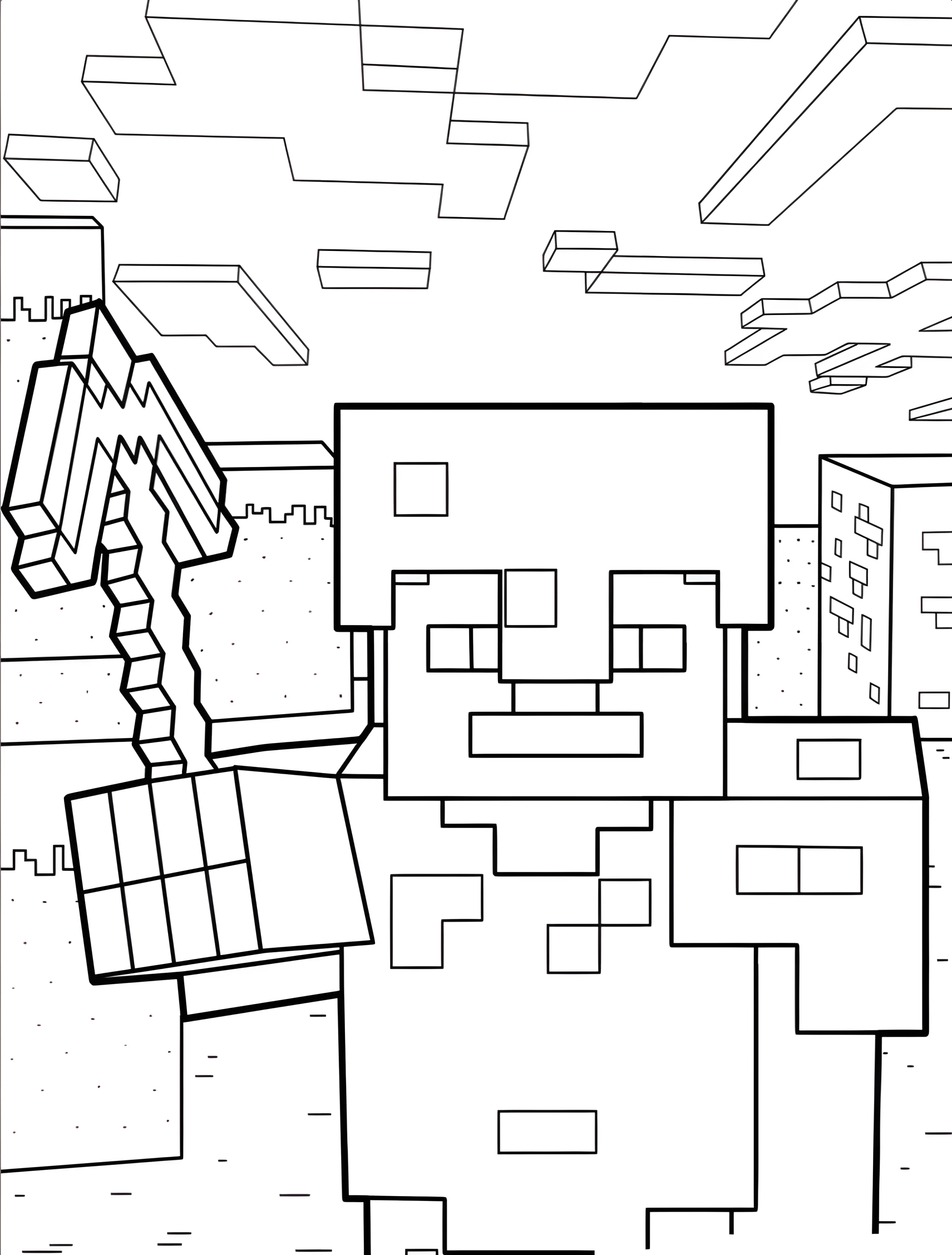 Стив из Майнкрафт в алмазной броне №7104. Раскраски из игр. Майнкрафт (Minecraft).