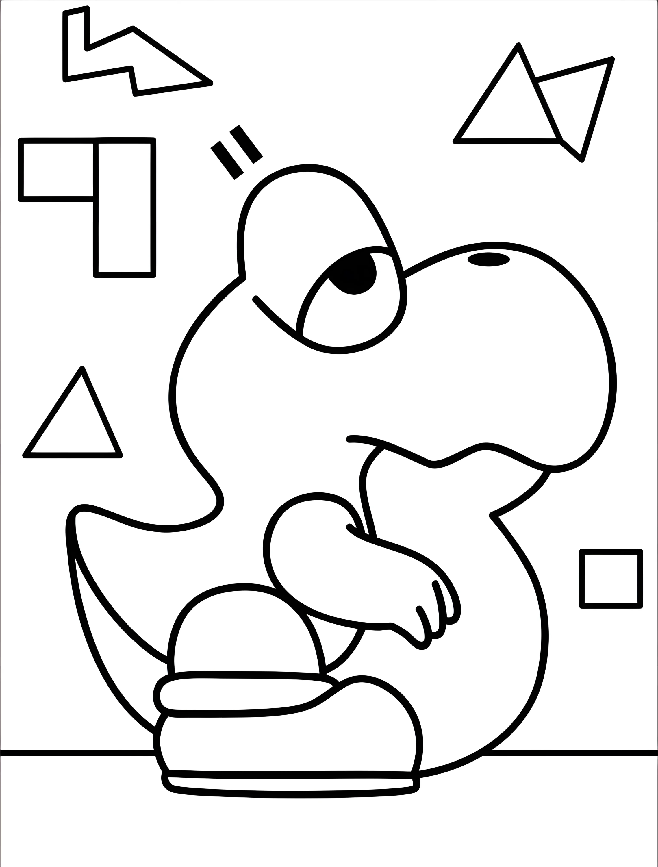 Милый Йоши для детей №8201. Раскраски из игр. Йоши (Yoshi).