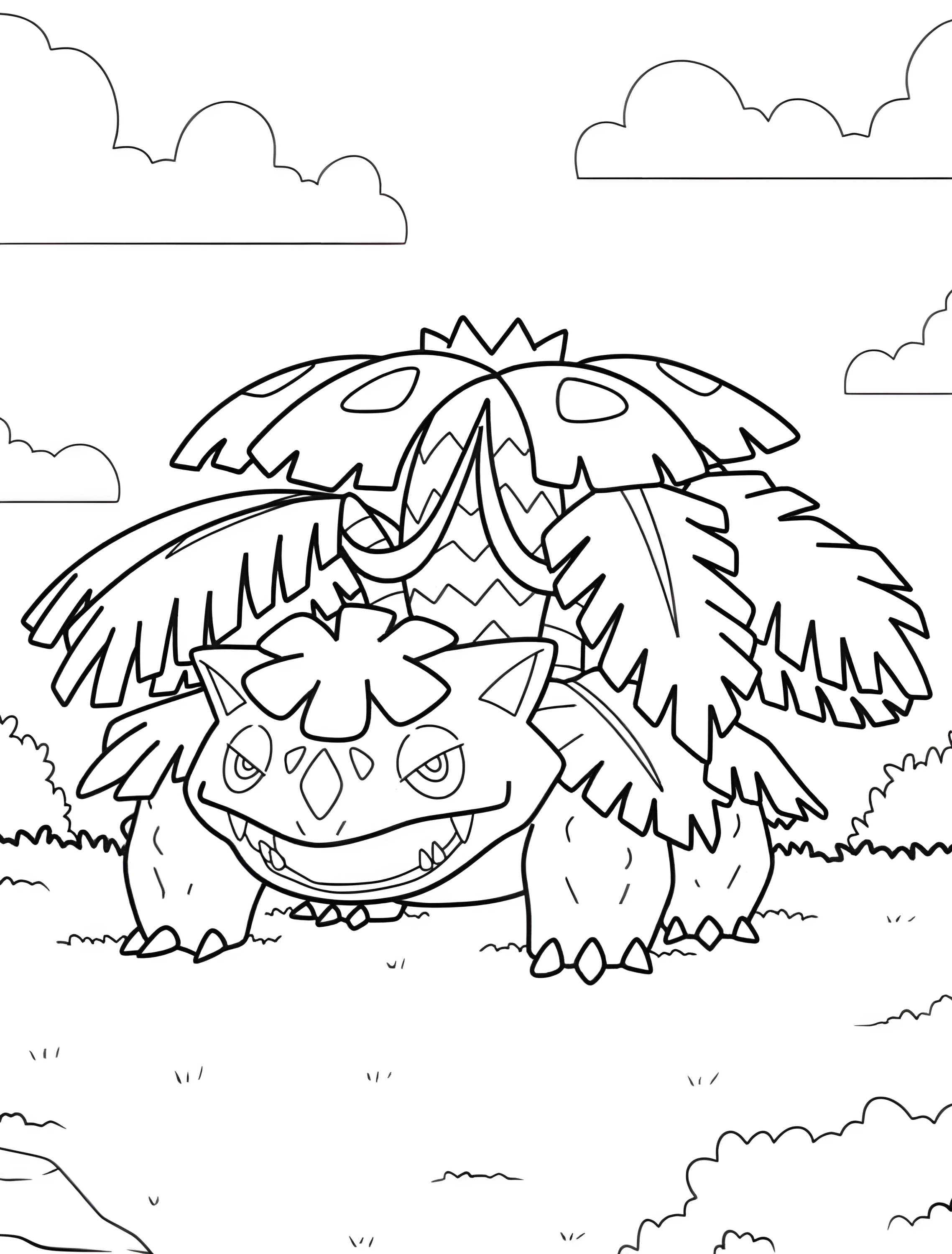 Веселый Винура - покемон для детей №7436. Раскраски из игр. Покемон (Pokemon).