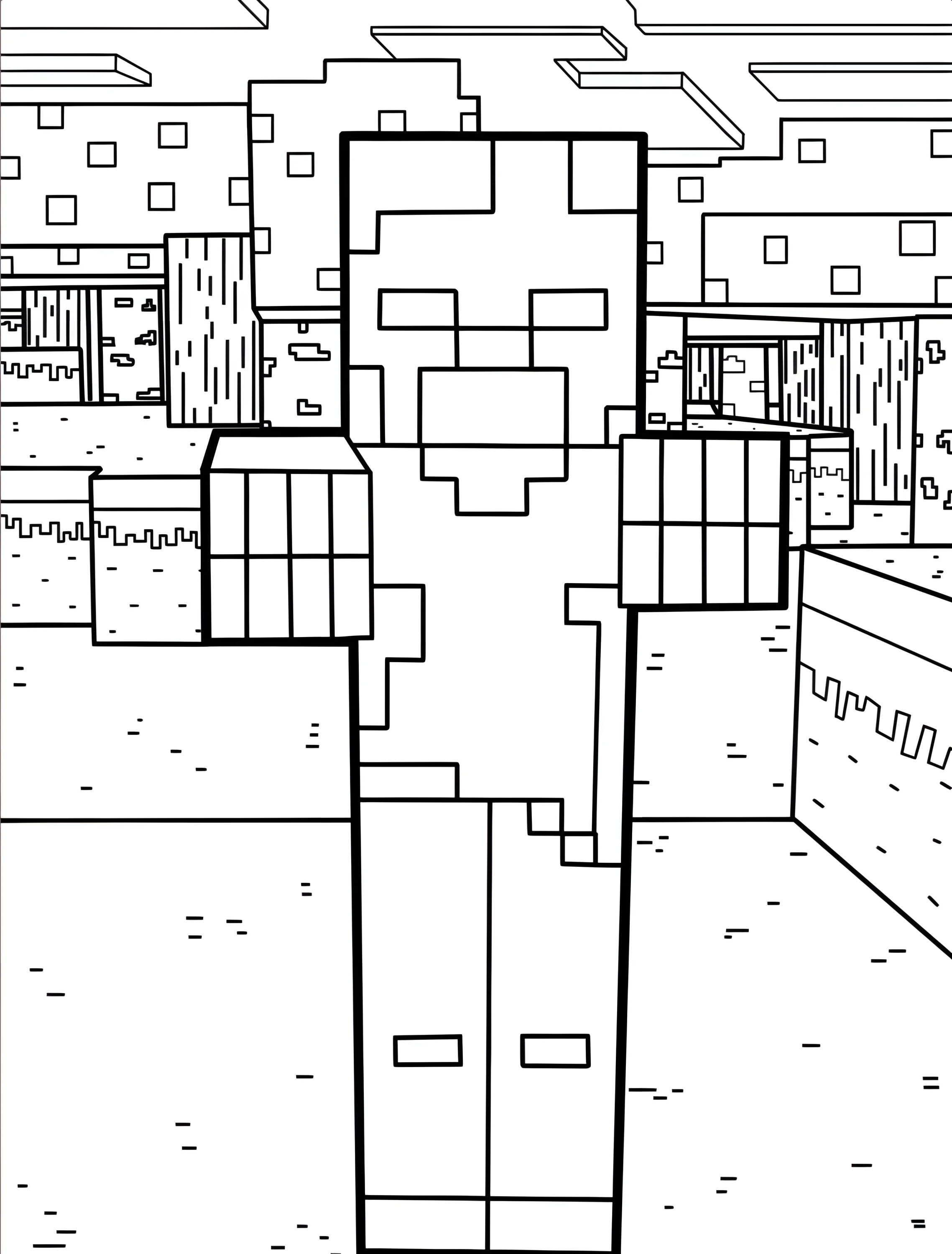 Зомби из Майнкрафт для детей №7118. Раскраски из игр. Майнкрафт (Minecraft).