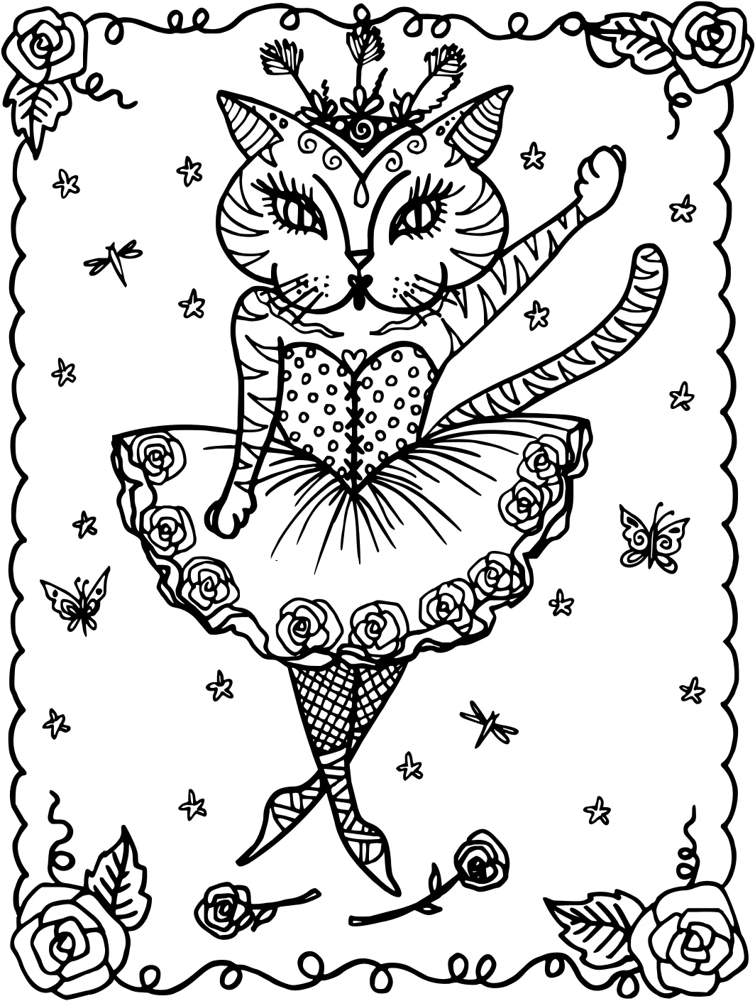 Котики — волшебные раскраски. Раскраска-антистресс с котиками №17690. Раскраски животные (весь животный мир). Милые котики.