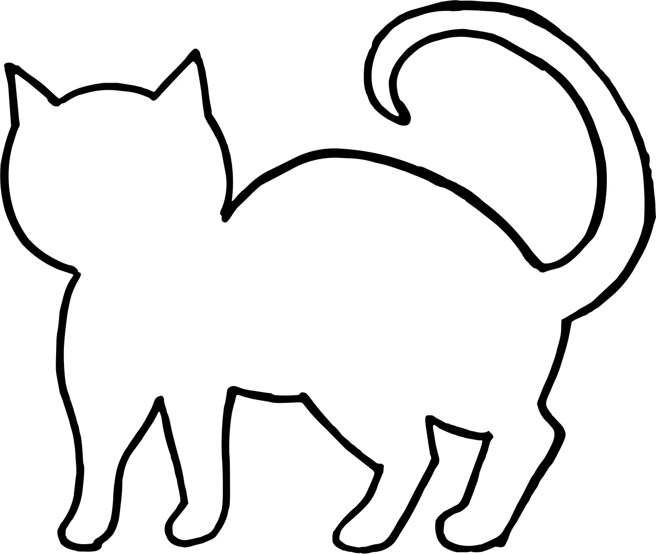 Красивые кавайные котики №17814. Раскраски животные (весь животный мир). Милые котики.
