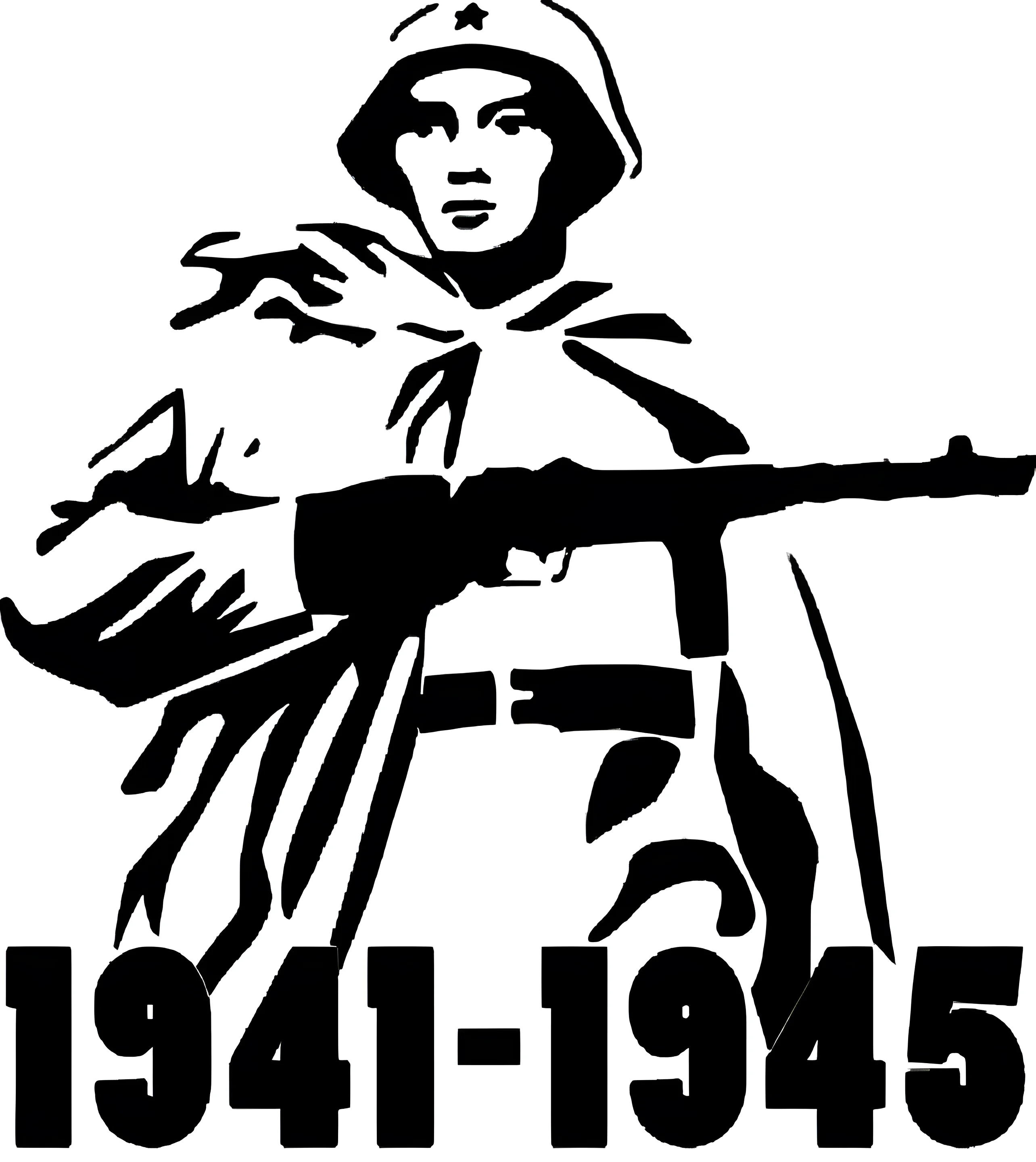 Февраля трафарет №3365. Шаблоны и вытынанки. Весенние вытынанки на 9 мая
.
