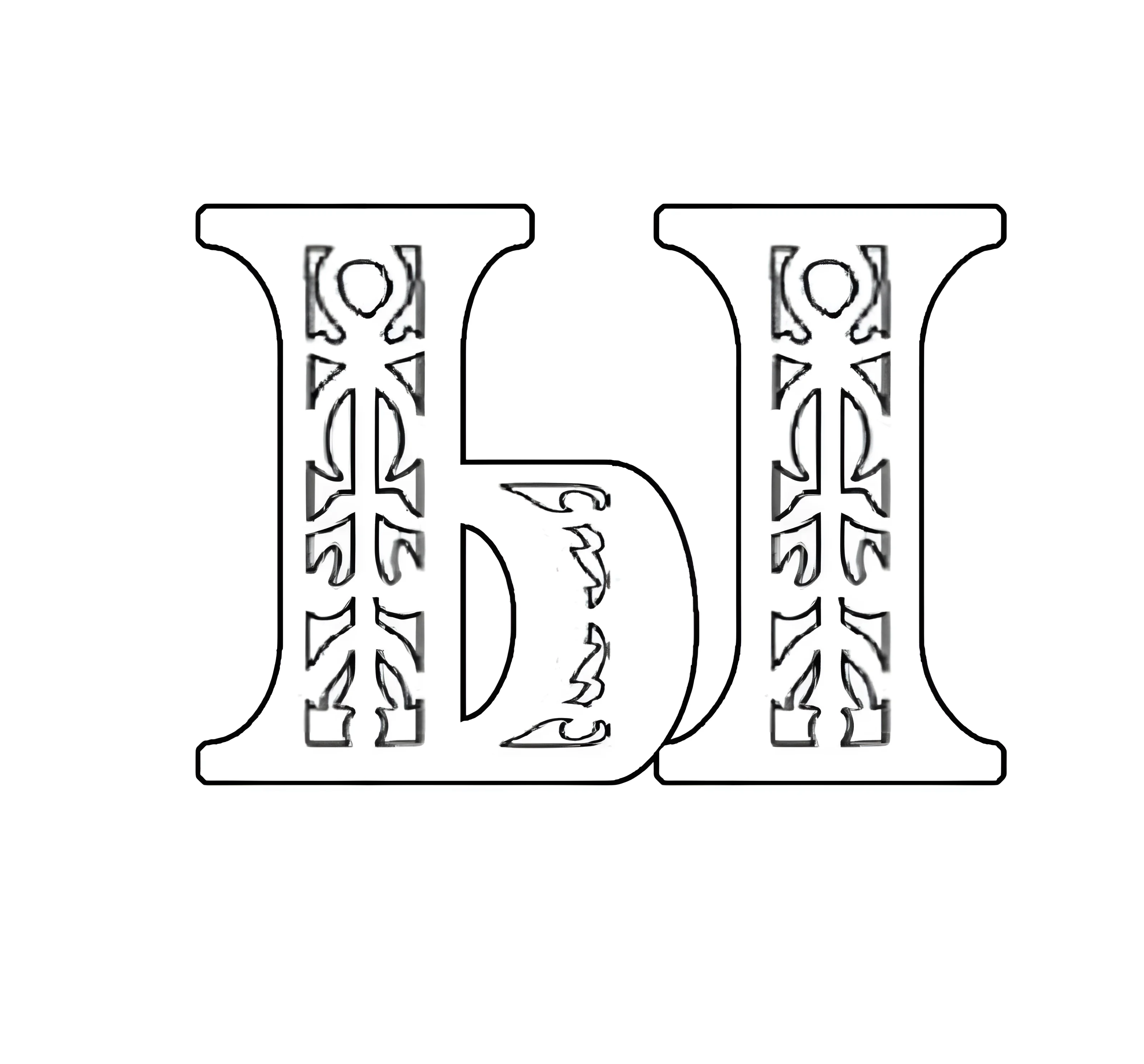 Резные буквы русского алфавита №5689. Шаблоны и вытынанки. Буквы, вытынанки с буквами, азбука.