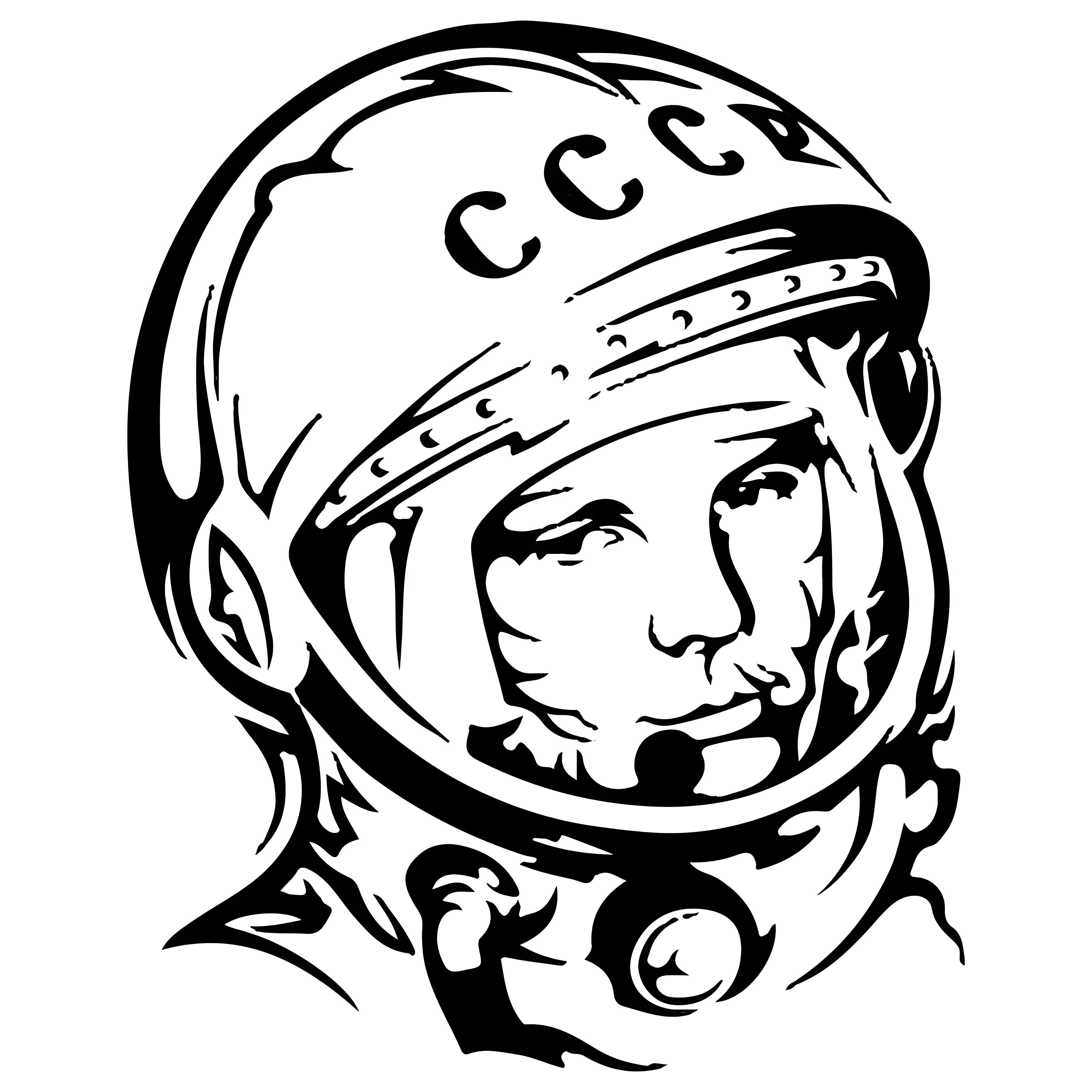 Космонавт для раскрашивания для детей №4204. Шаблоны и вытынанки. Космос, вытынанки на день космонавтики.