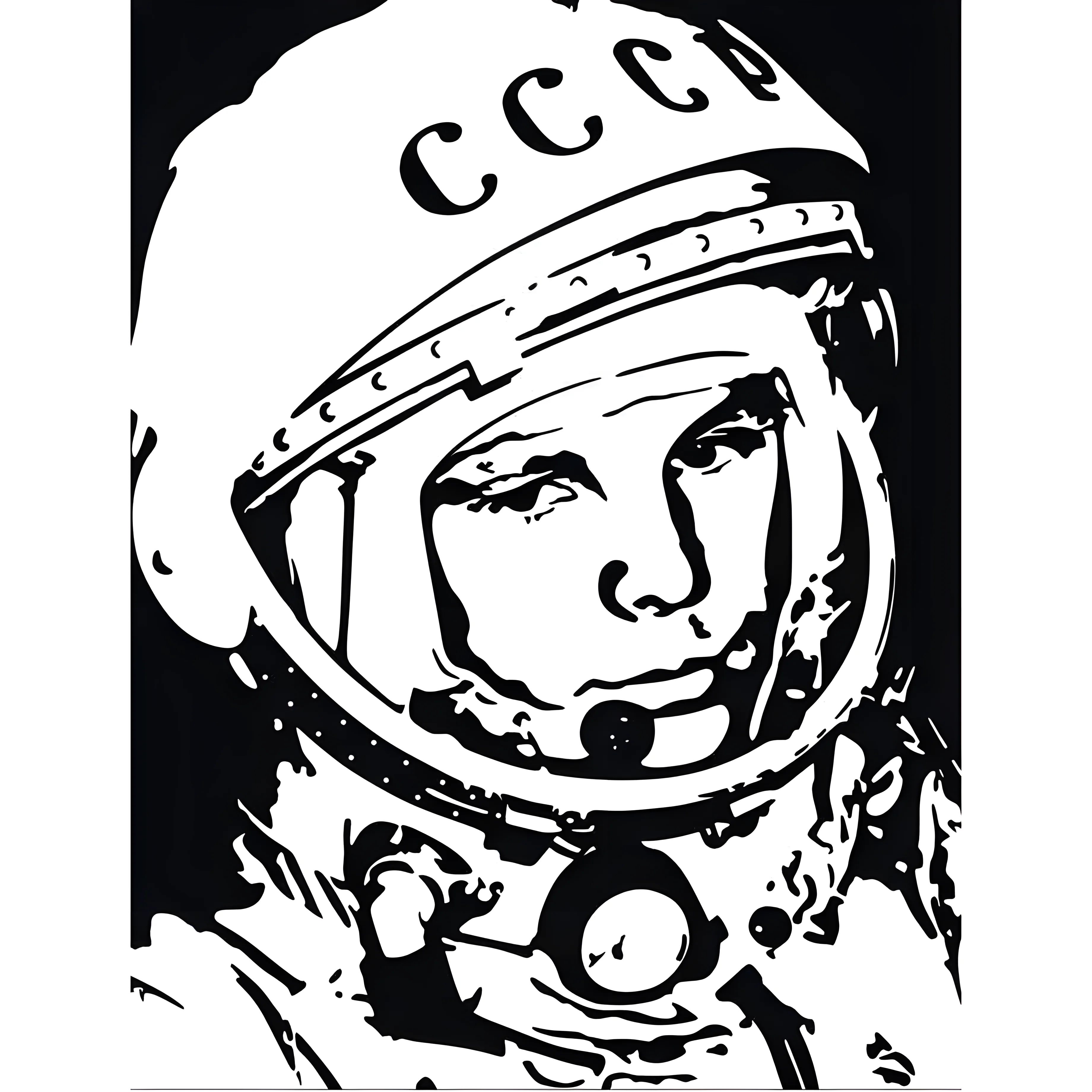 Раскраска космонавт в космосе №4206. Шаблоны и вытынанки. Космос, вытынанки на день космонавтики.