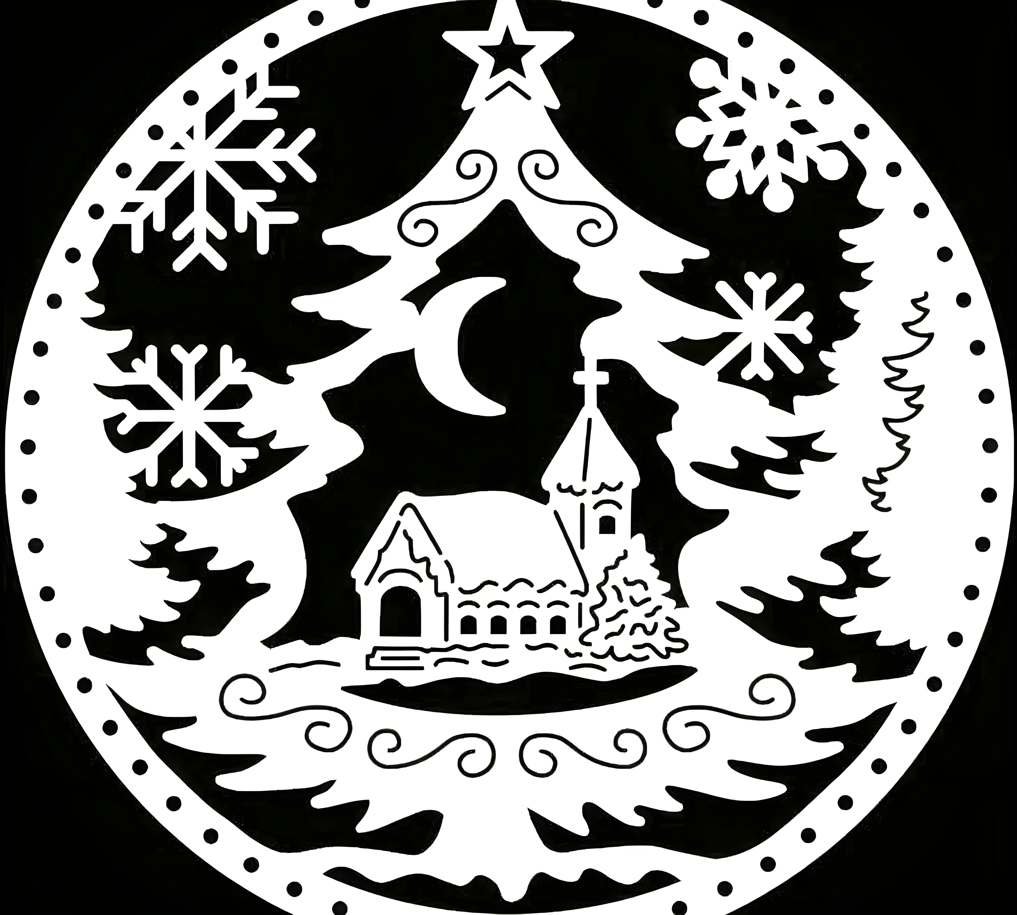 Кружевные новогодние вырезалки №662. Шаблоны и вытынанки. Новогодние вытынанки на новый год
.