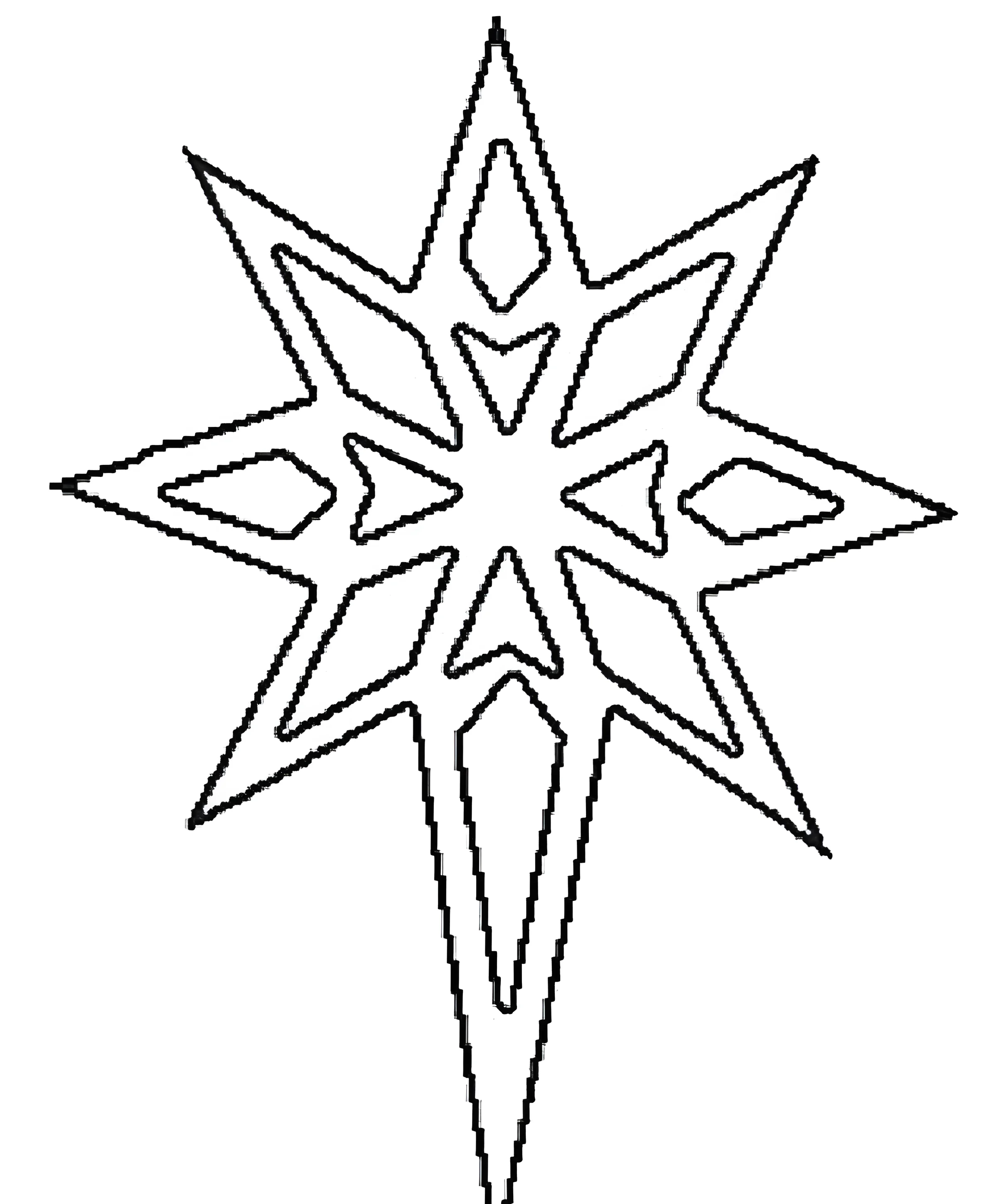 Трафареты на окна новогодние звезды №3706. Шаблоны и вытынанки. Рождество, рождественские вытынанки на рождество.