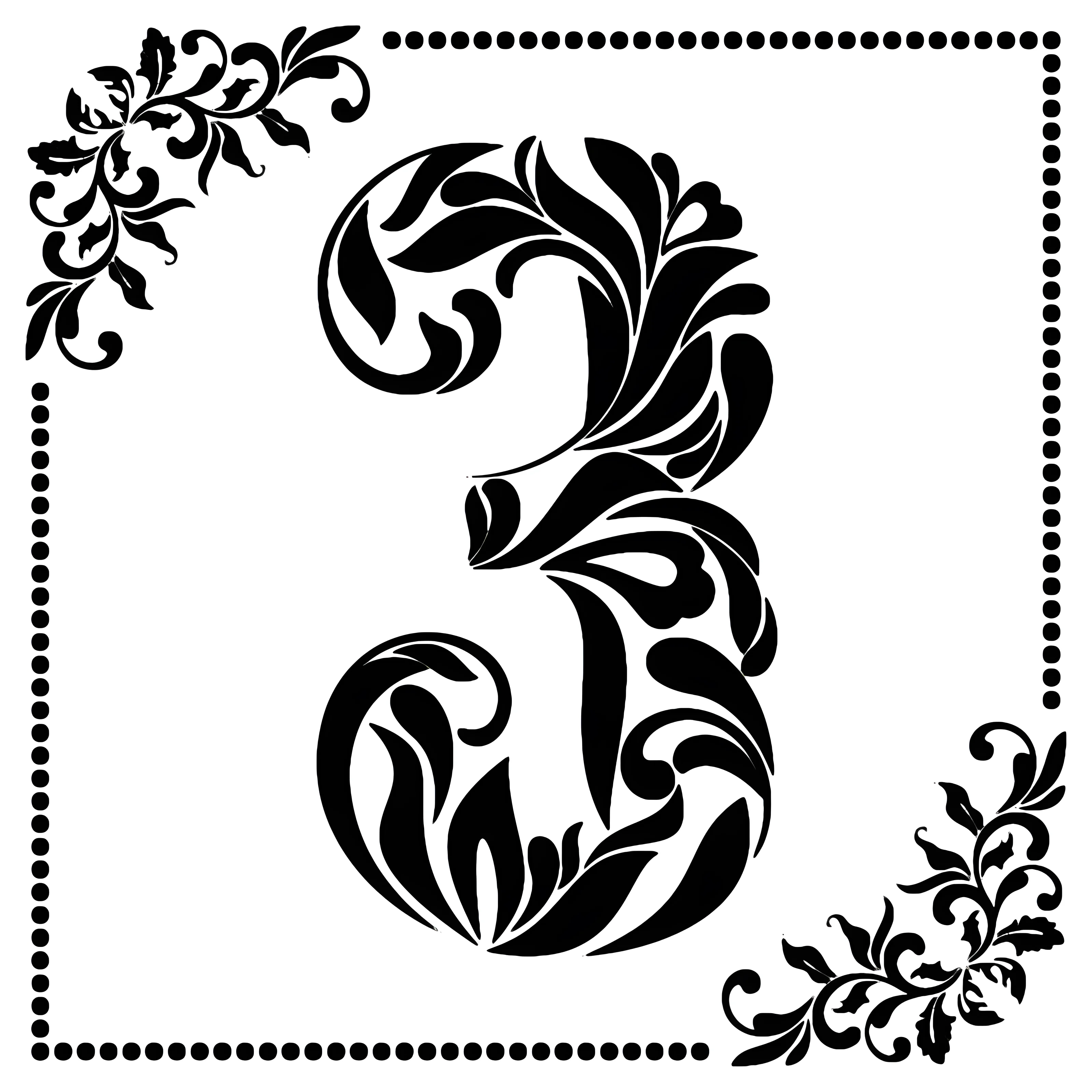 Трафарет "цифры №6119. Шаблоны и вытынанки. Цифры, вытынанки с цифрами.