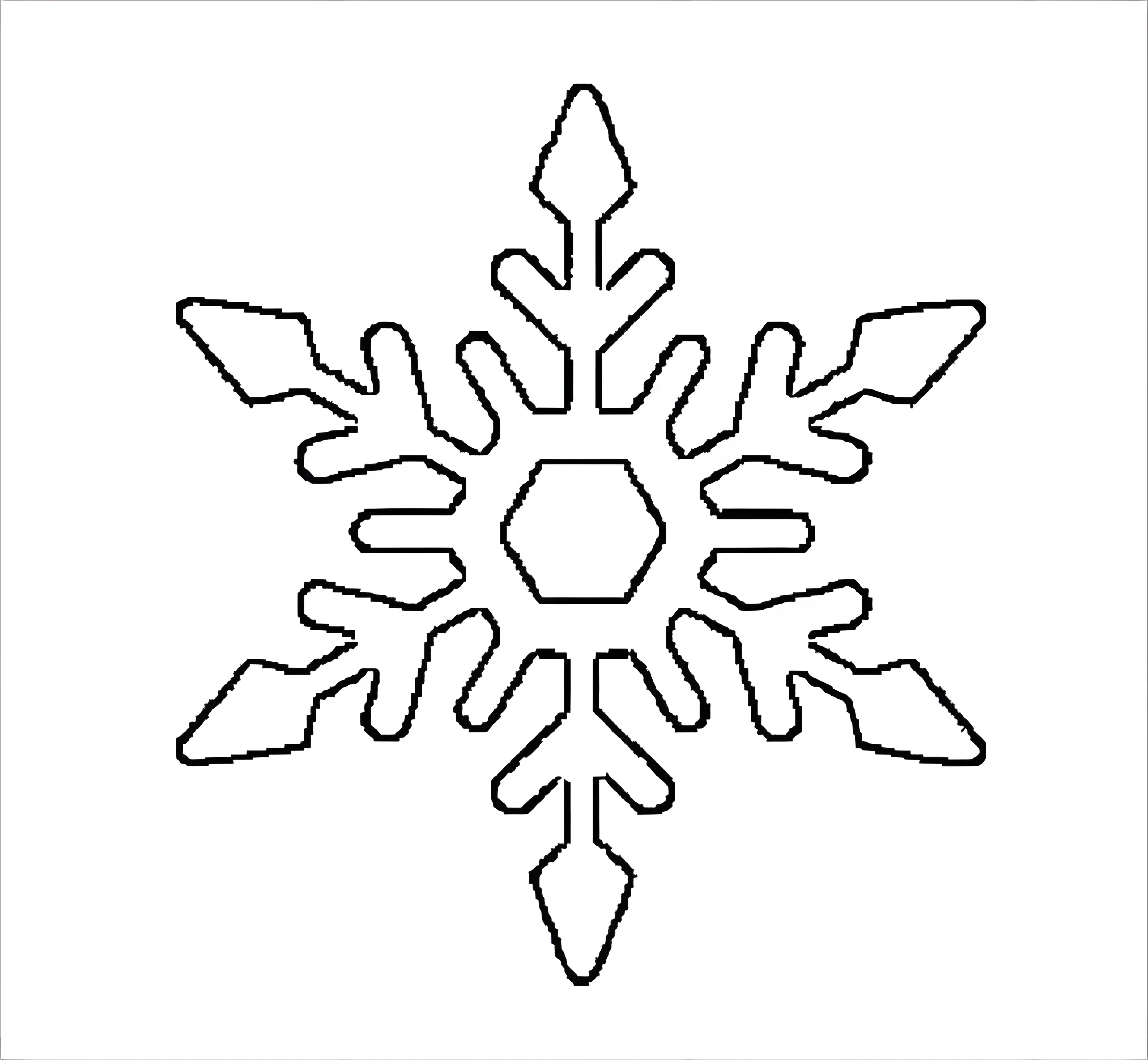 Новогодние раскраски снежинки №2346. Шаблоны и вытынанки. Большие вытынанки снежинок
.