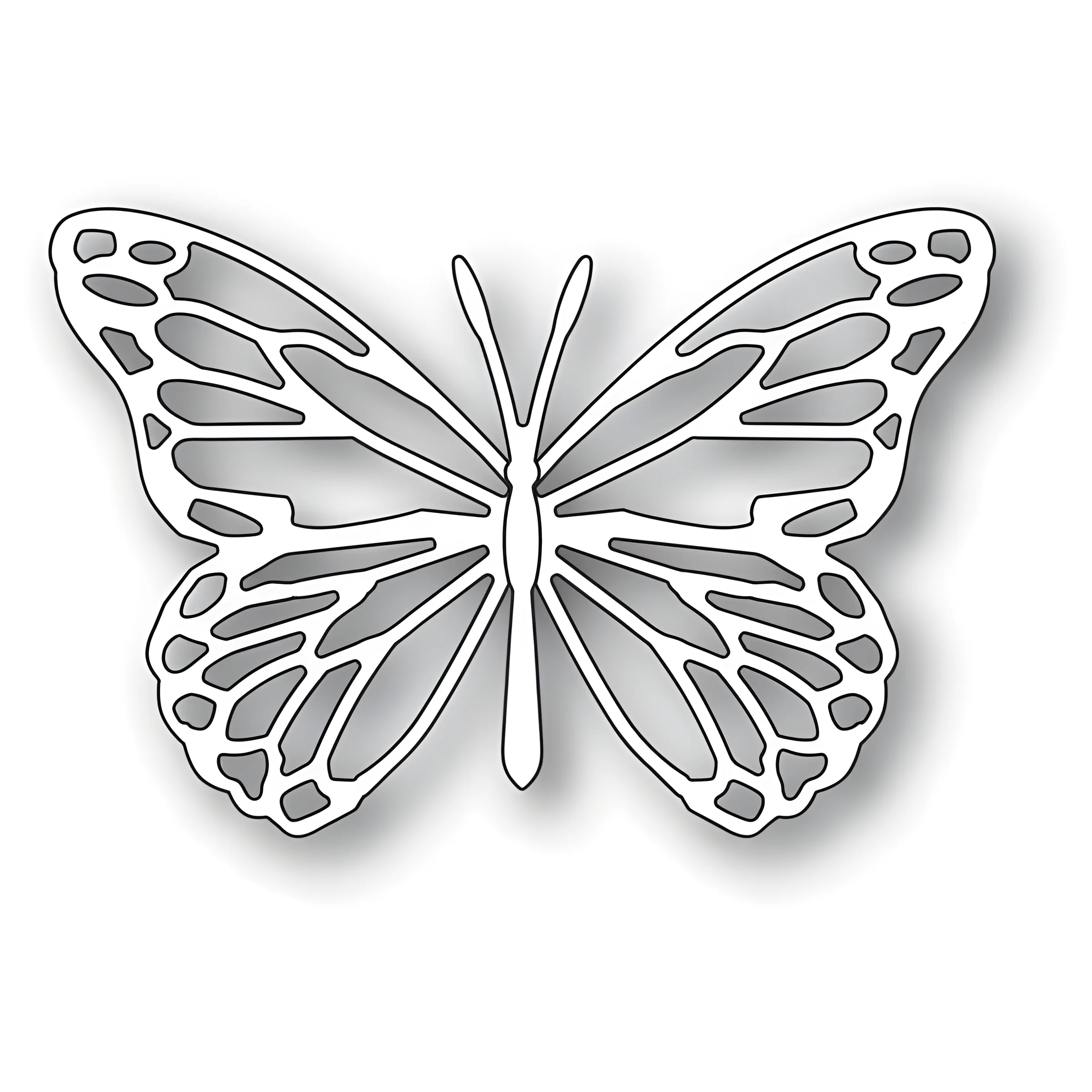 Ажурные бабочки №5044. Шаблоны и вытынанки. Бабочки, вытынанки с бабочками.