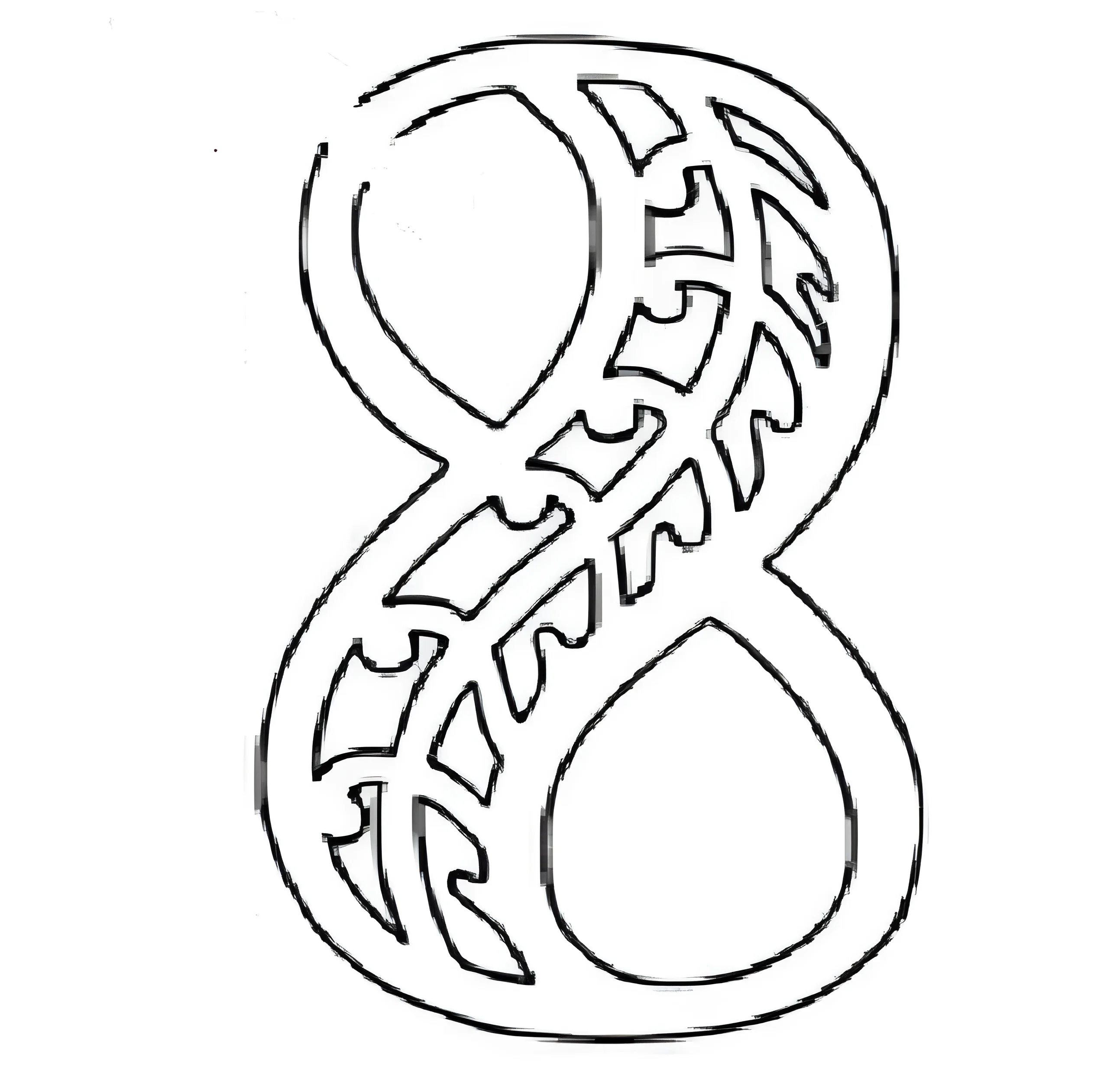 Вытынанка цифры №5823. Шаблоны и вытынанки. Цифры, вытынанки с цифрами.