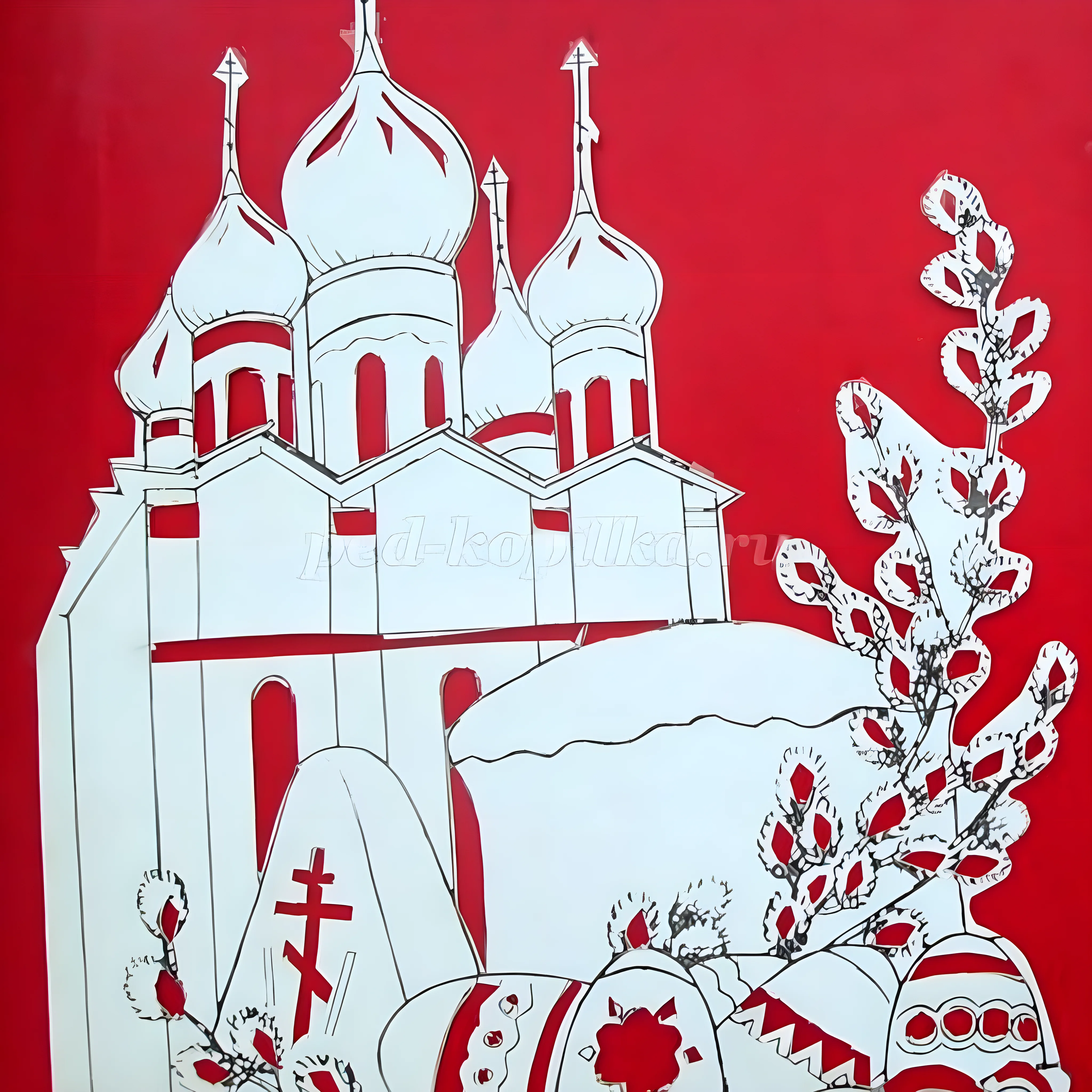Пасхальные вытанки №4298. Шаблоны и вытынанки. Пасха, вытынанки на пасху.