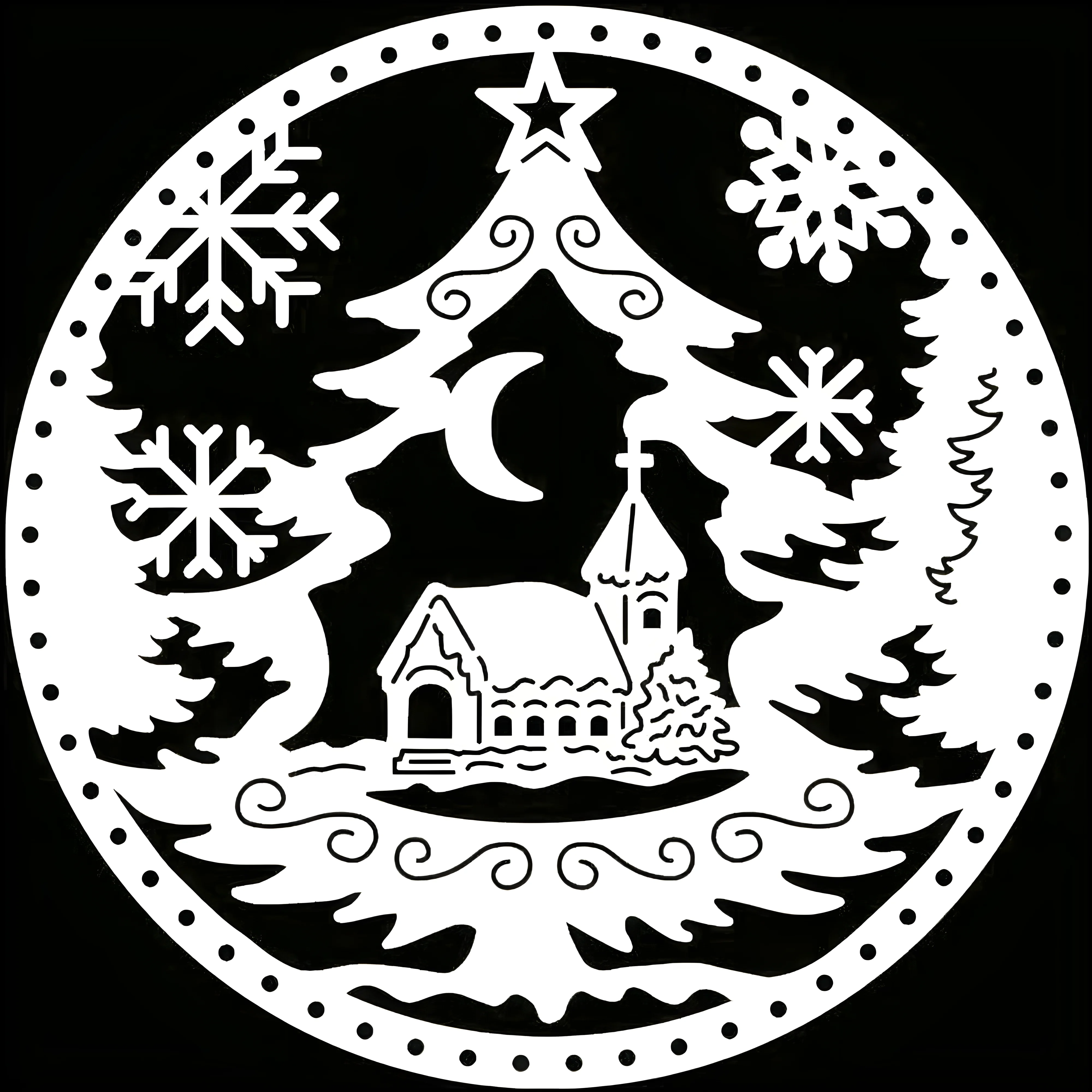 Трафарет "окна №3420. Шаблоны и вытынанки. Рождество, рождественские вытынанки на рождество.