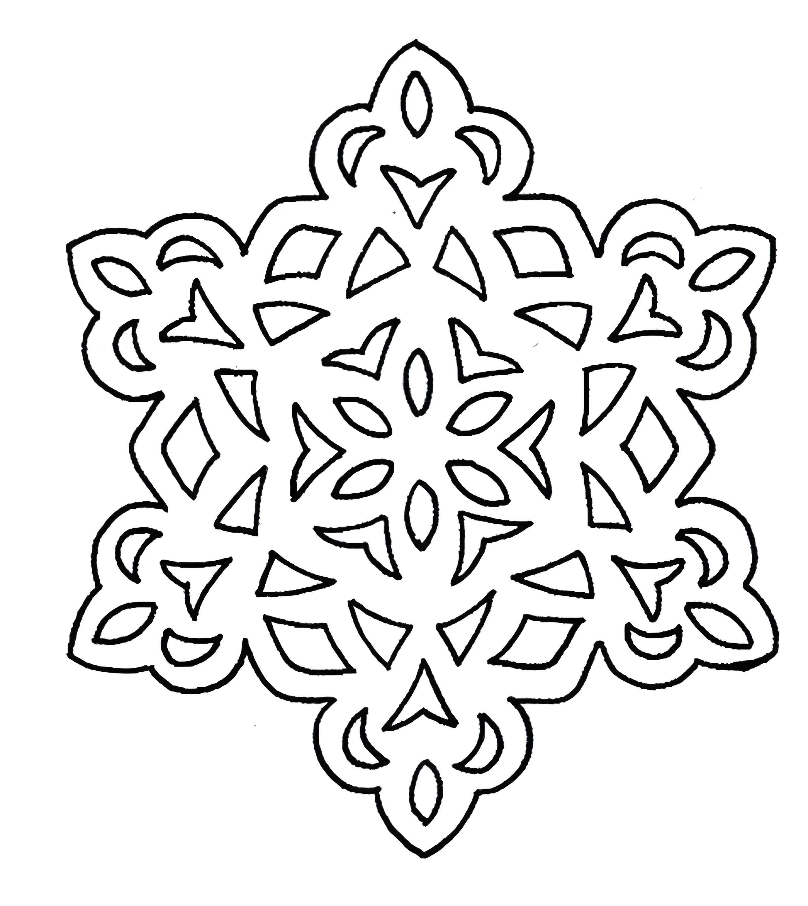 Новогодние вытанки снежинки №1634. Шаблоны и вытынанки. Большие вытынанки снежинок
.