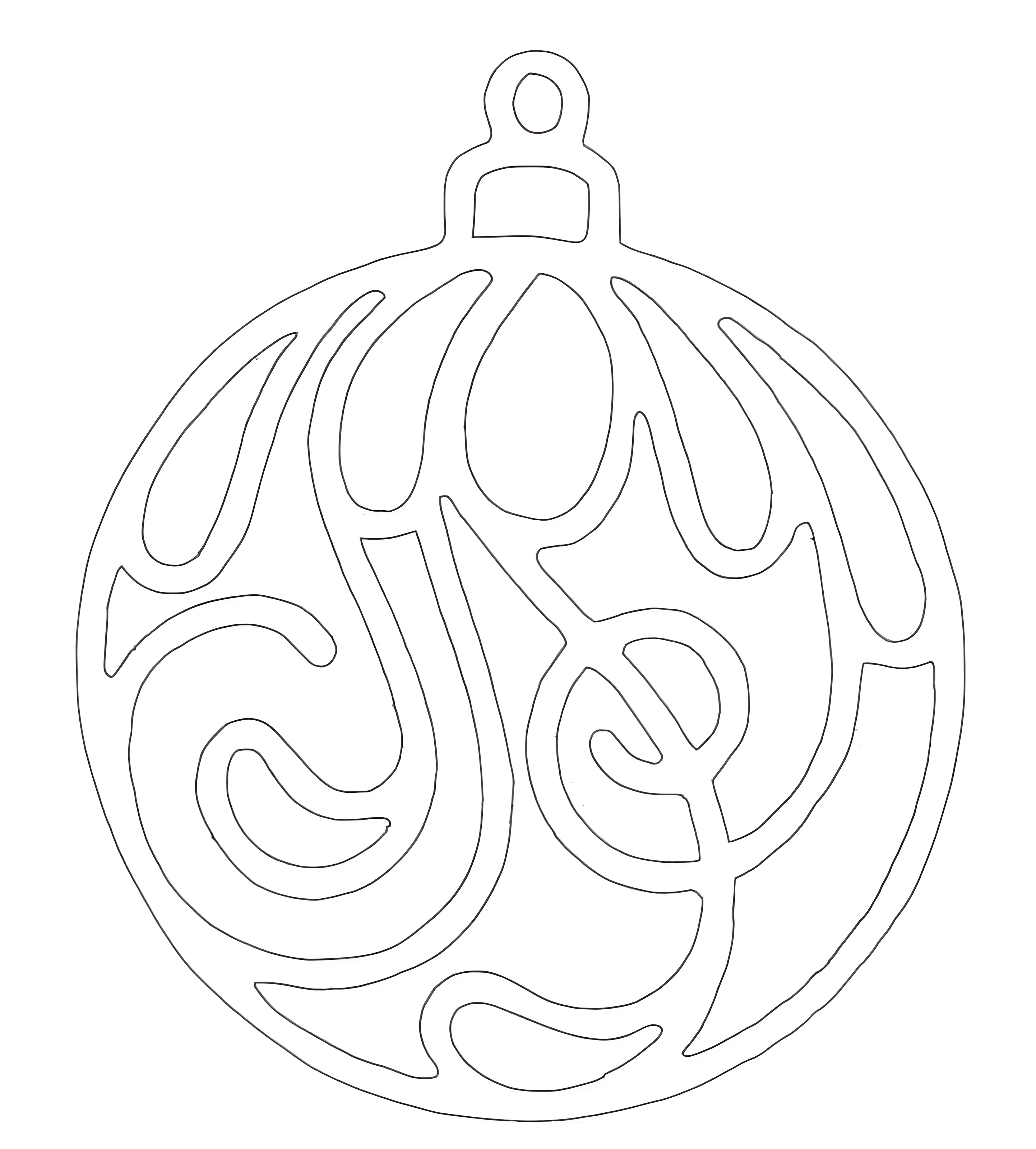 Новогодние шары трафареты на окна №389. Шаблоны и вытынанки. Новогодние вытынанки на новый год
.