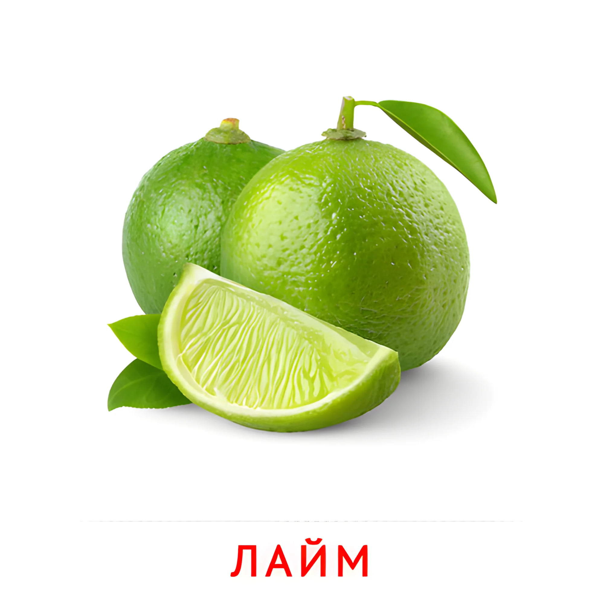 Лайм №2285. Карточки Домана на русском языке. Фрукты и ягоды.