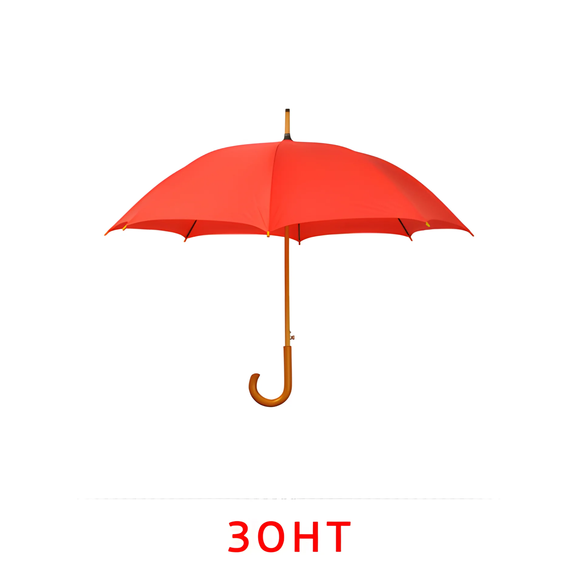 Зонт №2508. Карточки Домана на русском языке. Одежда и обувь.