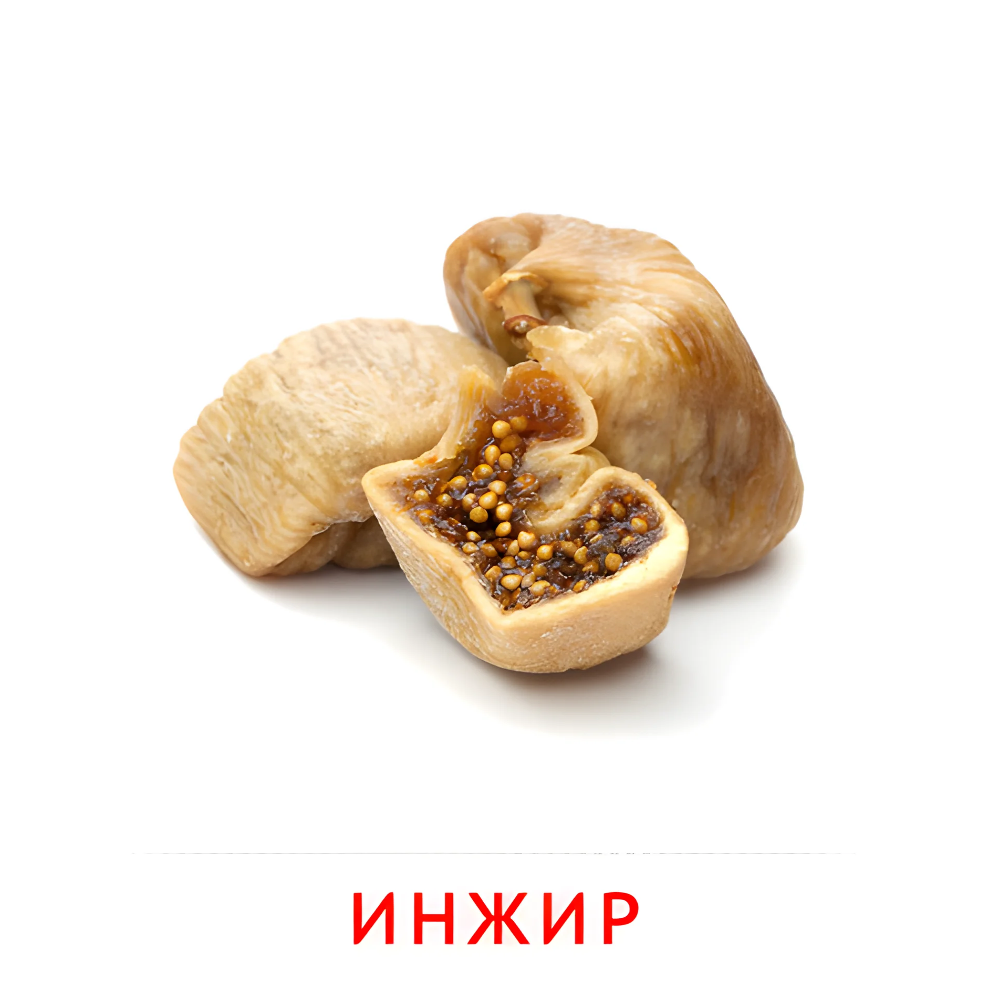 Инжир №2331. Карточки Домана на русском языке. Орехи и сухофрукты.
