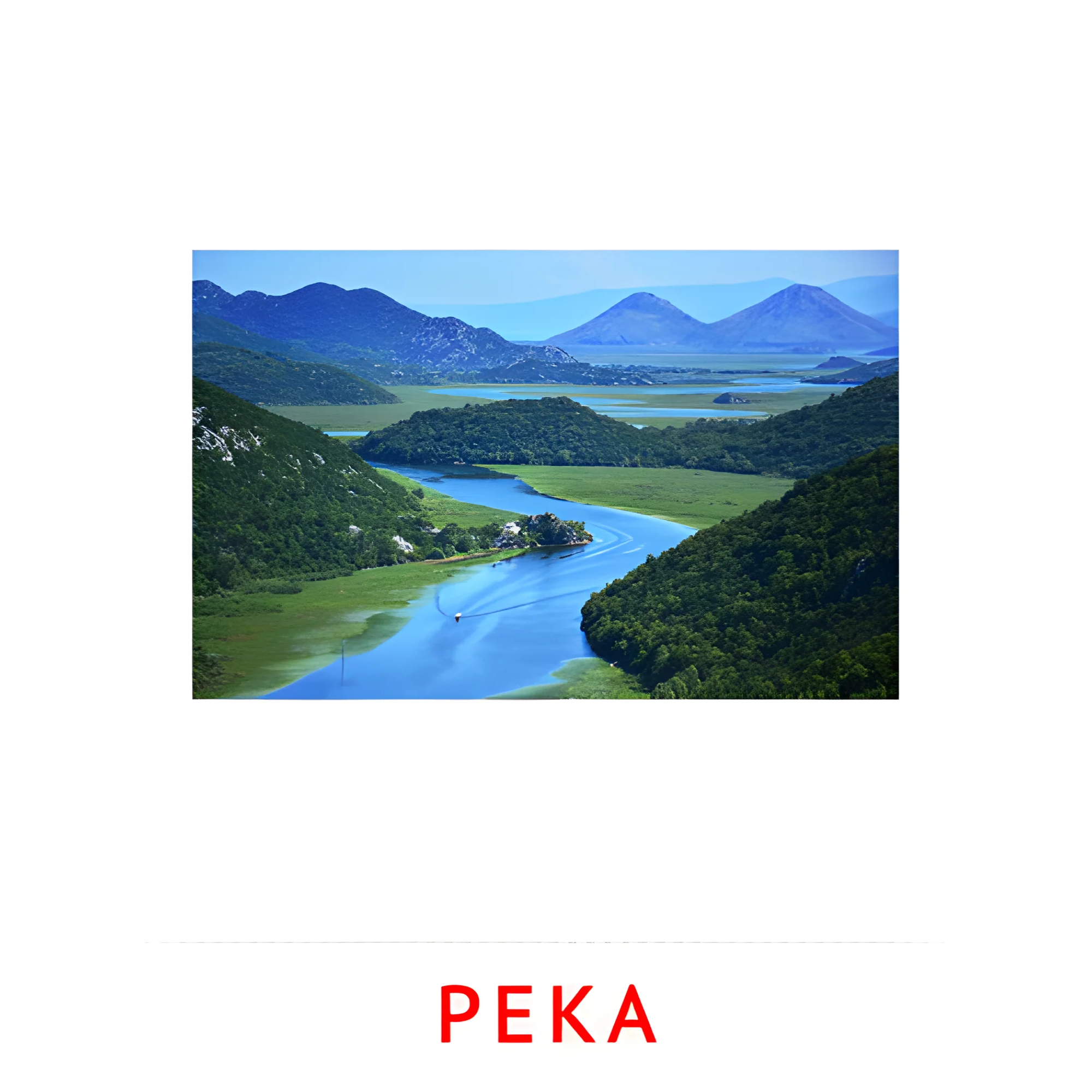 Река №2211. Карточки Домана на русском языке. Явления природы.