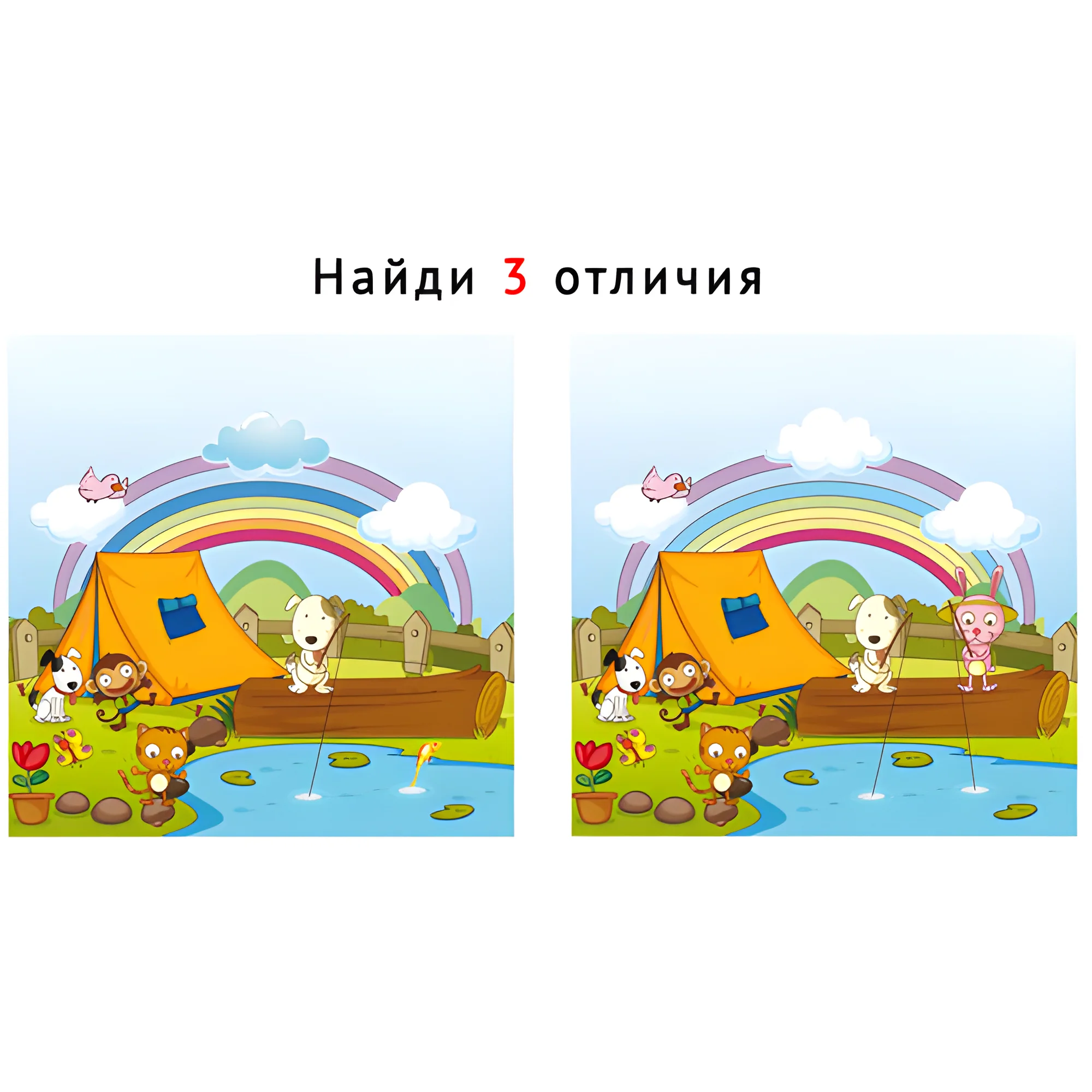 Поход №1828. Задания на логику. Найди отличия, подумай логически.